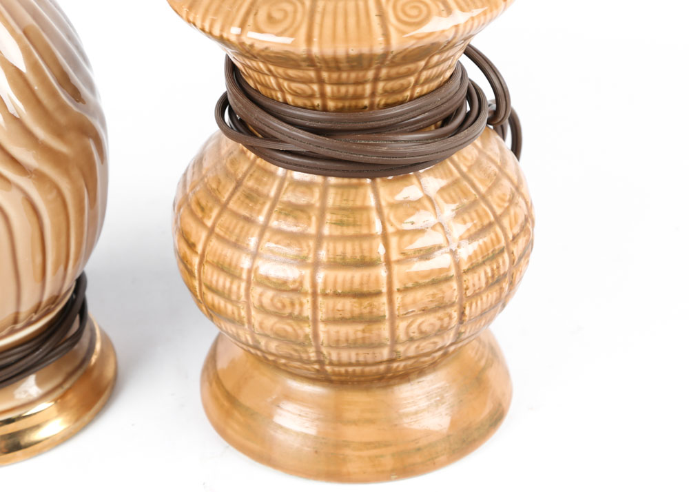 Vintage Mid Century Ceramic Table Lamps