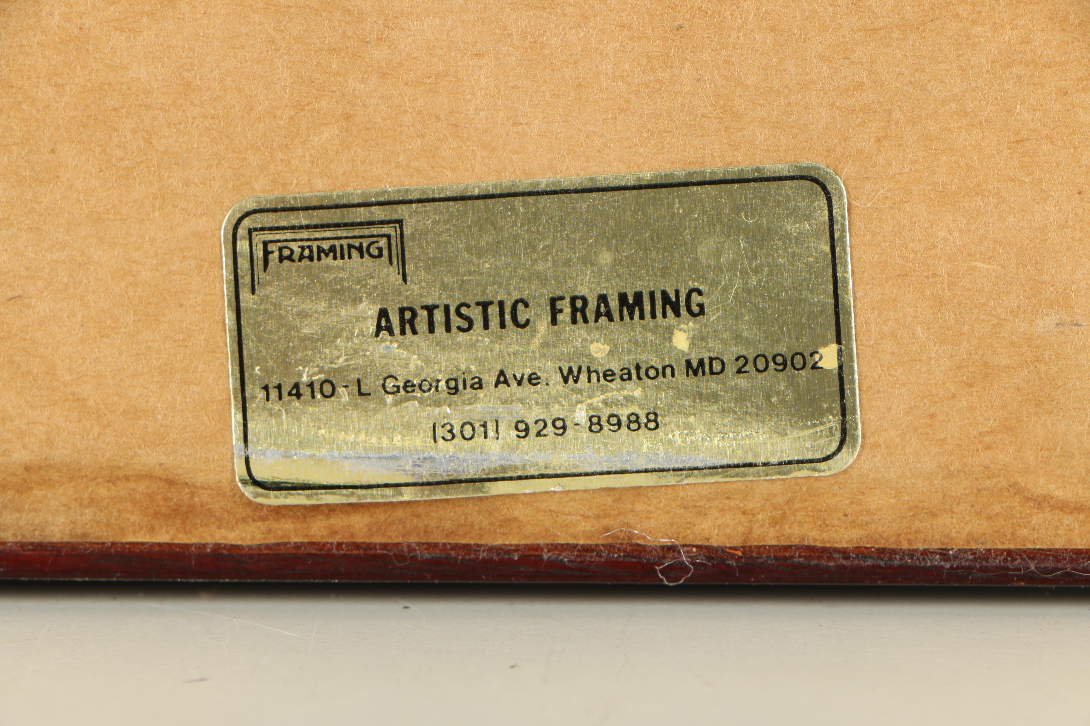 Colombo Watercolor Embellished Offset Lithograph