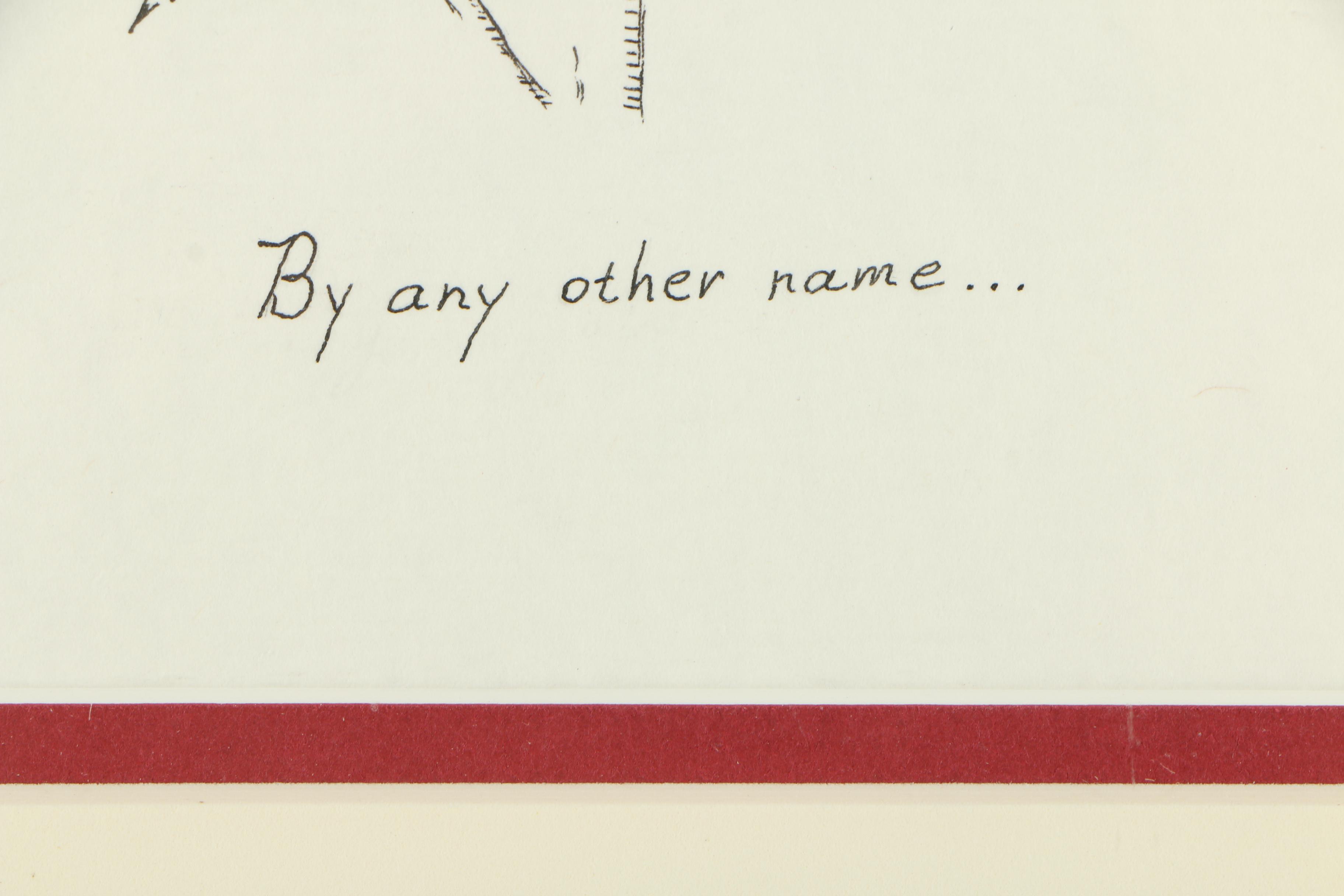 David Cochran Ink and Watercolor Painting "By Any Other Name"