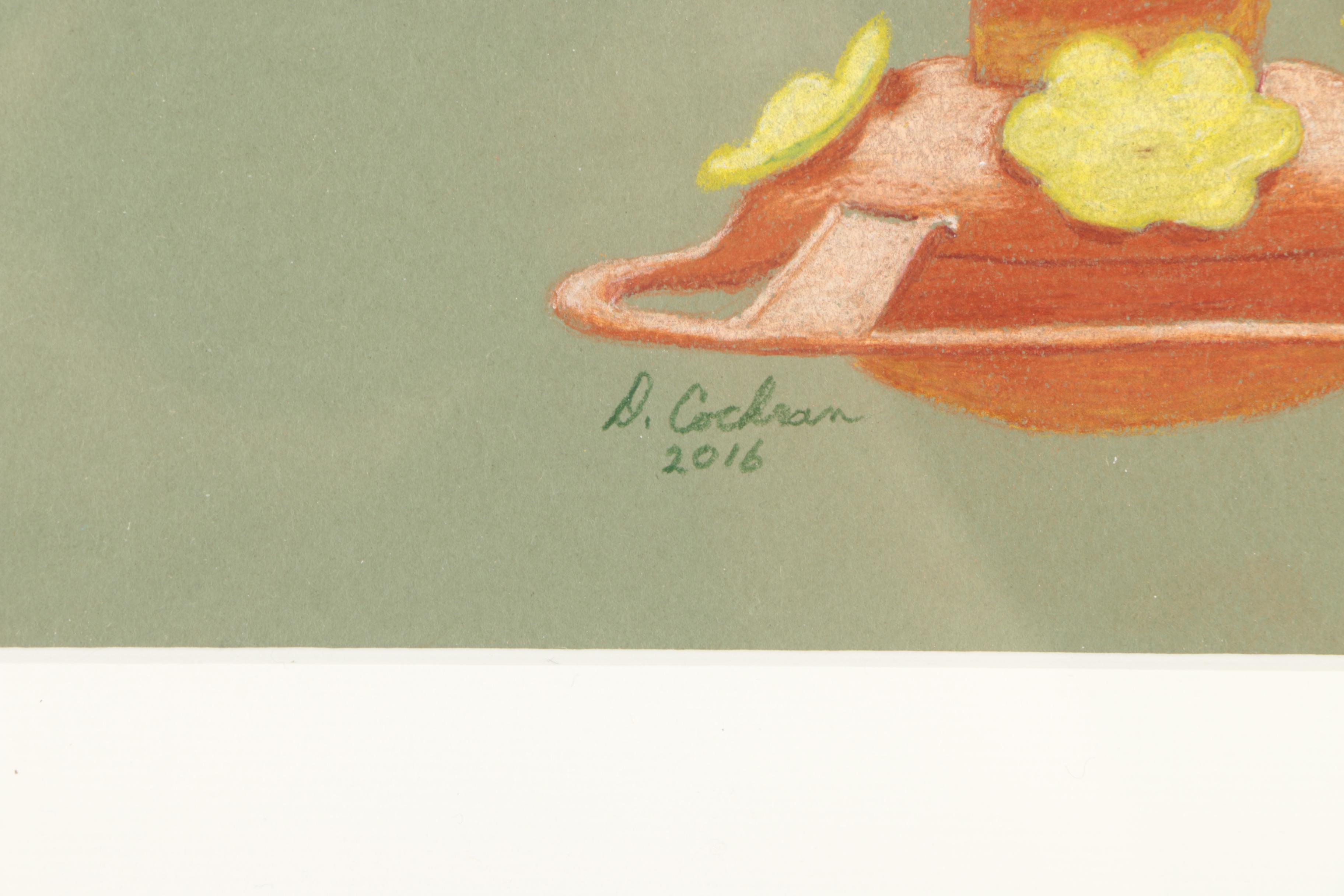 David Cochran Colored Pencil Drawing "Al Fresco"