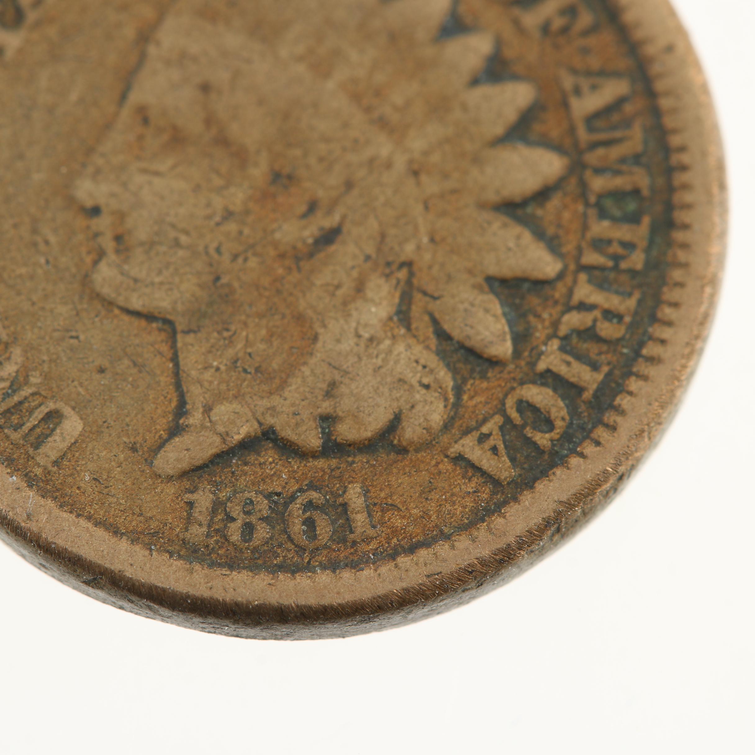 Better Date 1861 Copper-Nickel Indian Head Cent