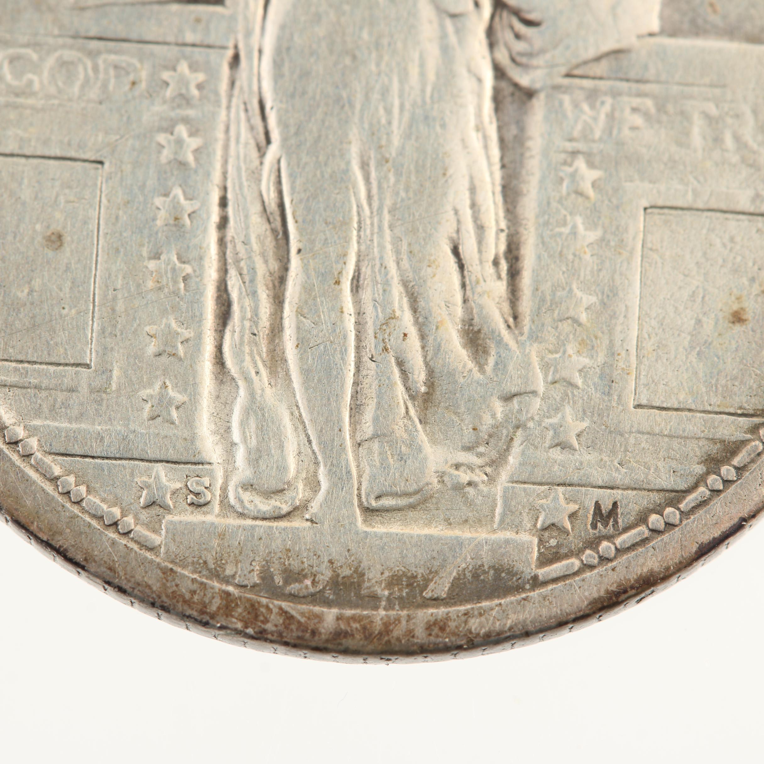 1917-S Variety I Standing Liberty Silver Quarter