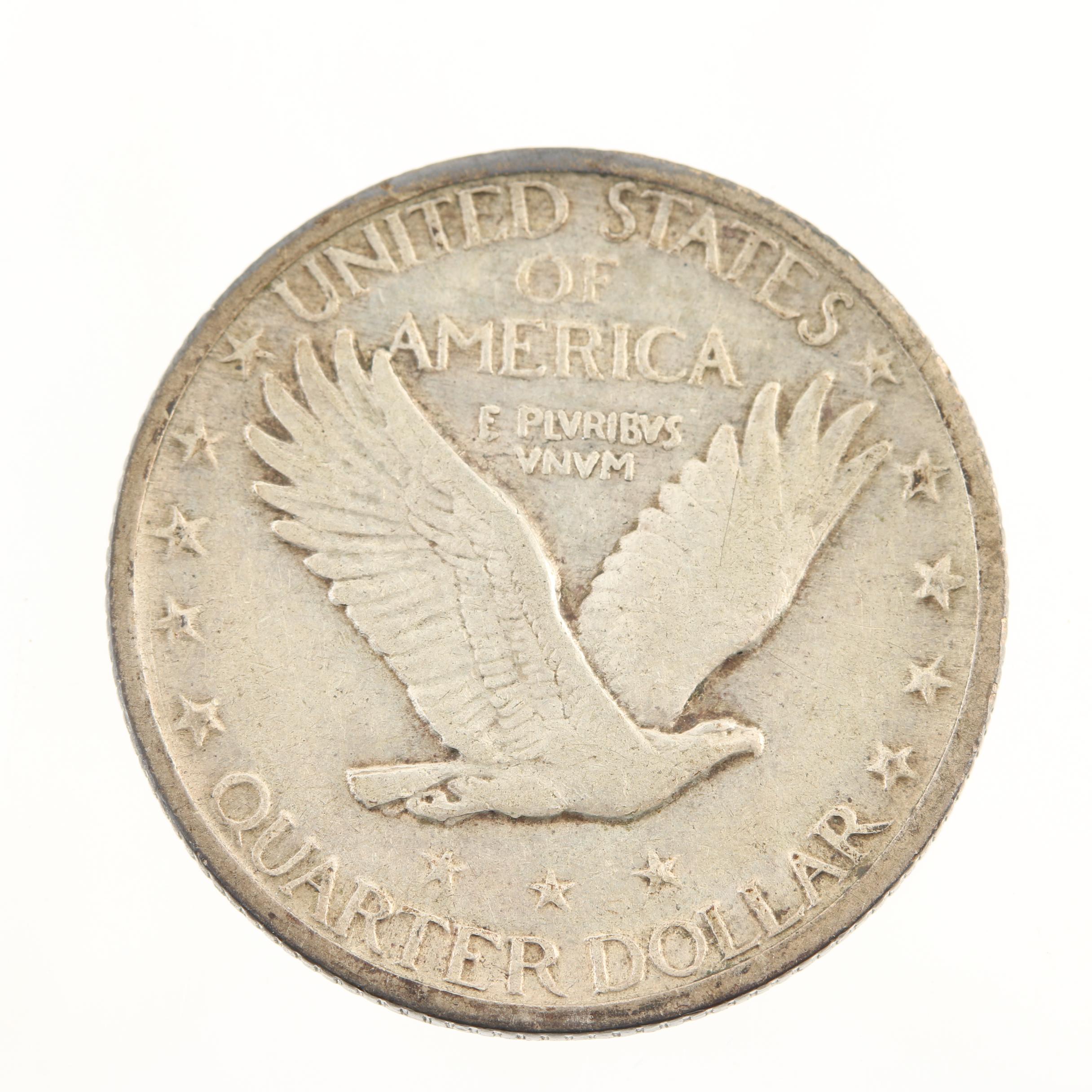 1917 Variety II Standing Liberty Silver Quarter