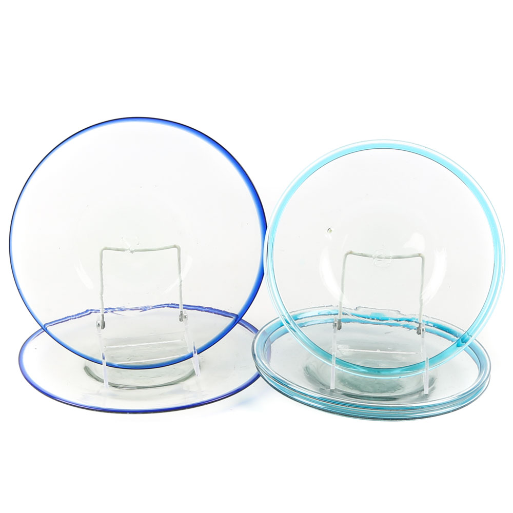 Art Glass Cocktail Plates