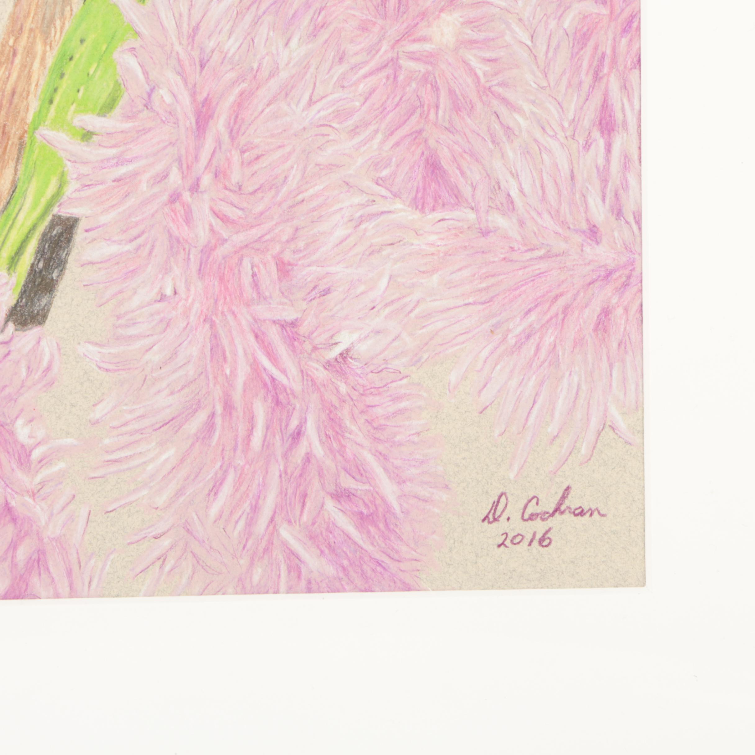 David Cochran Colored Pencil Drawing "Hopper"