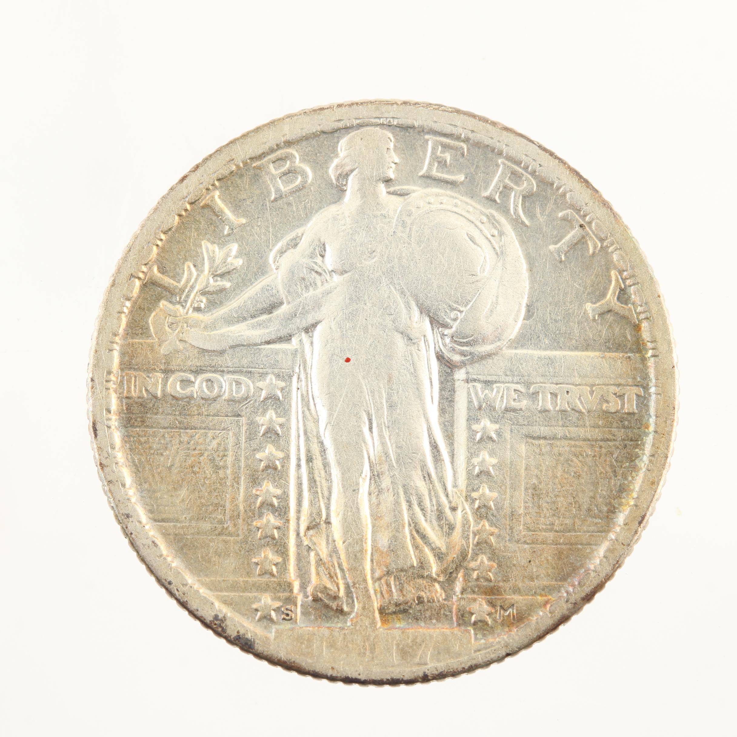 1917-S Variety II Standing Liberty Silver Quarter