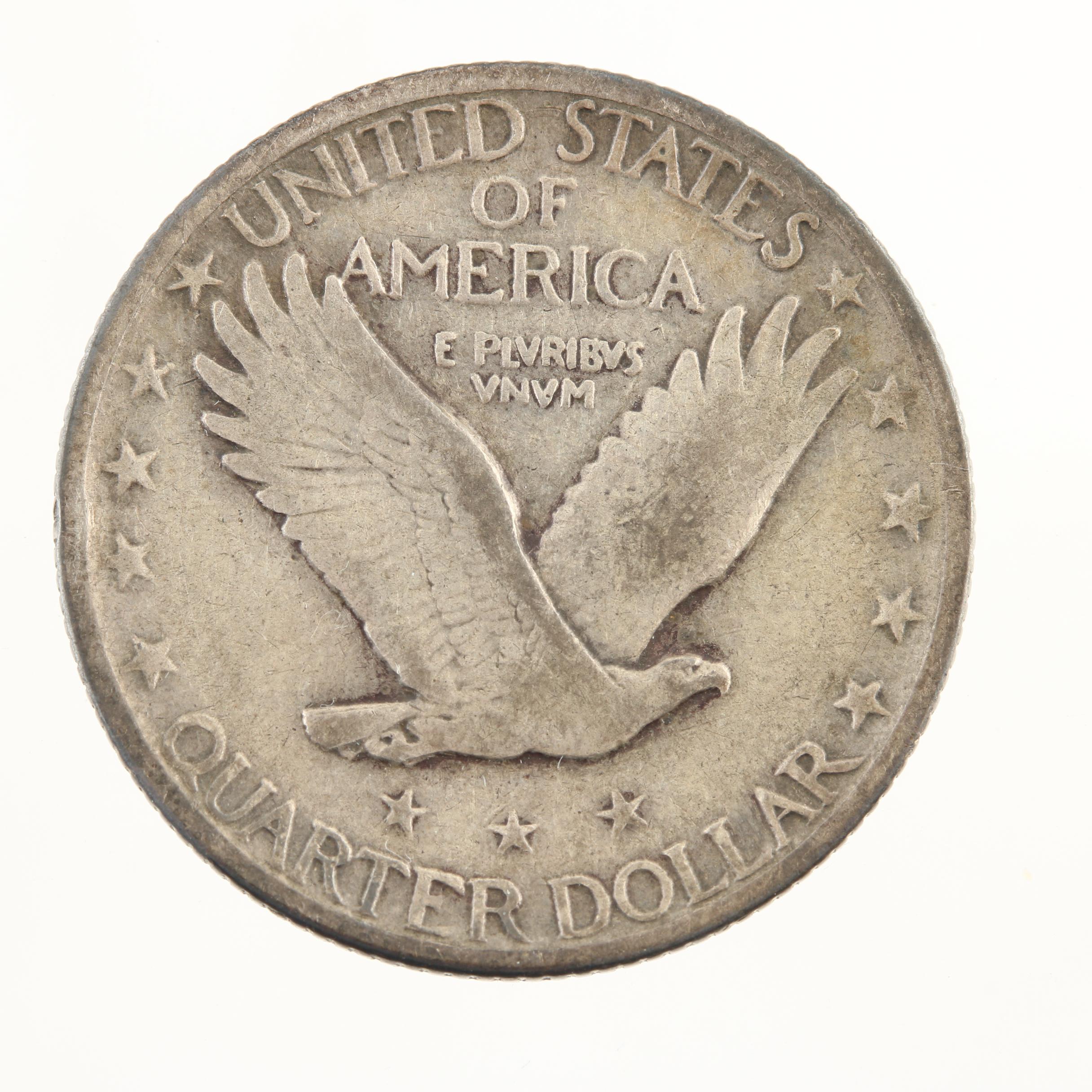 1918-S Standing Liberty Silver Quarter