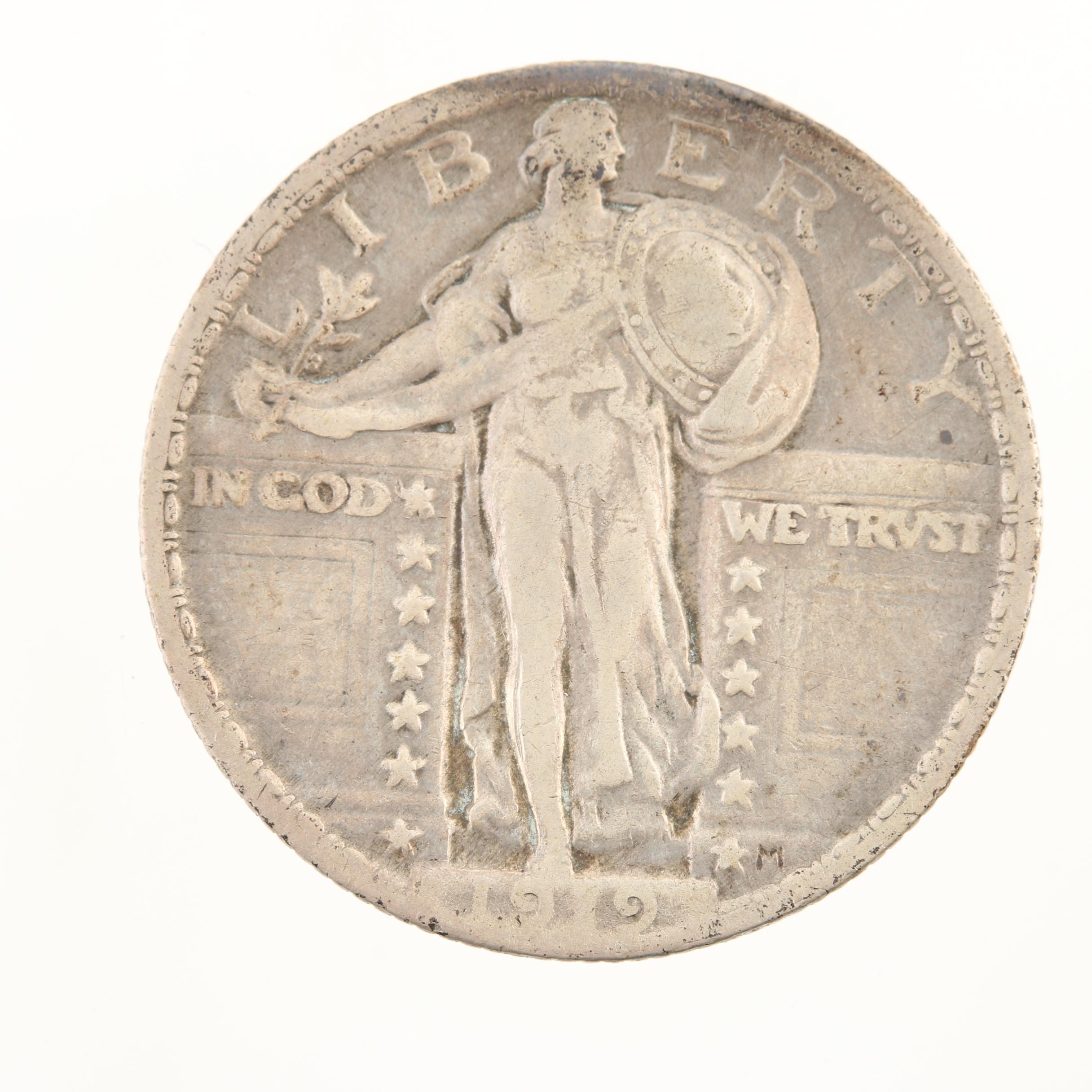 1919 Standing Liberty Silver Quarter