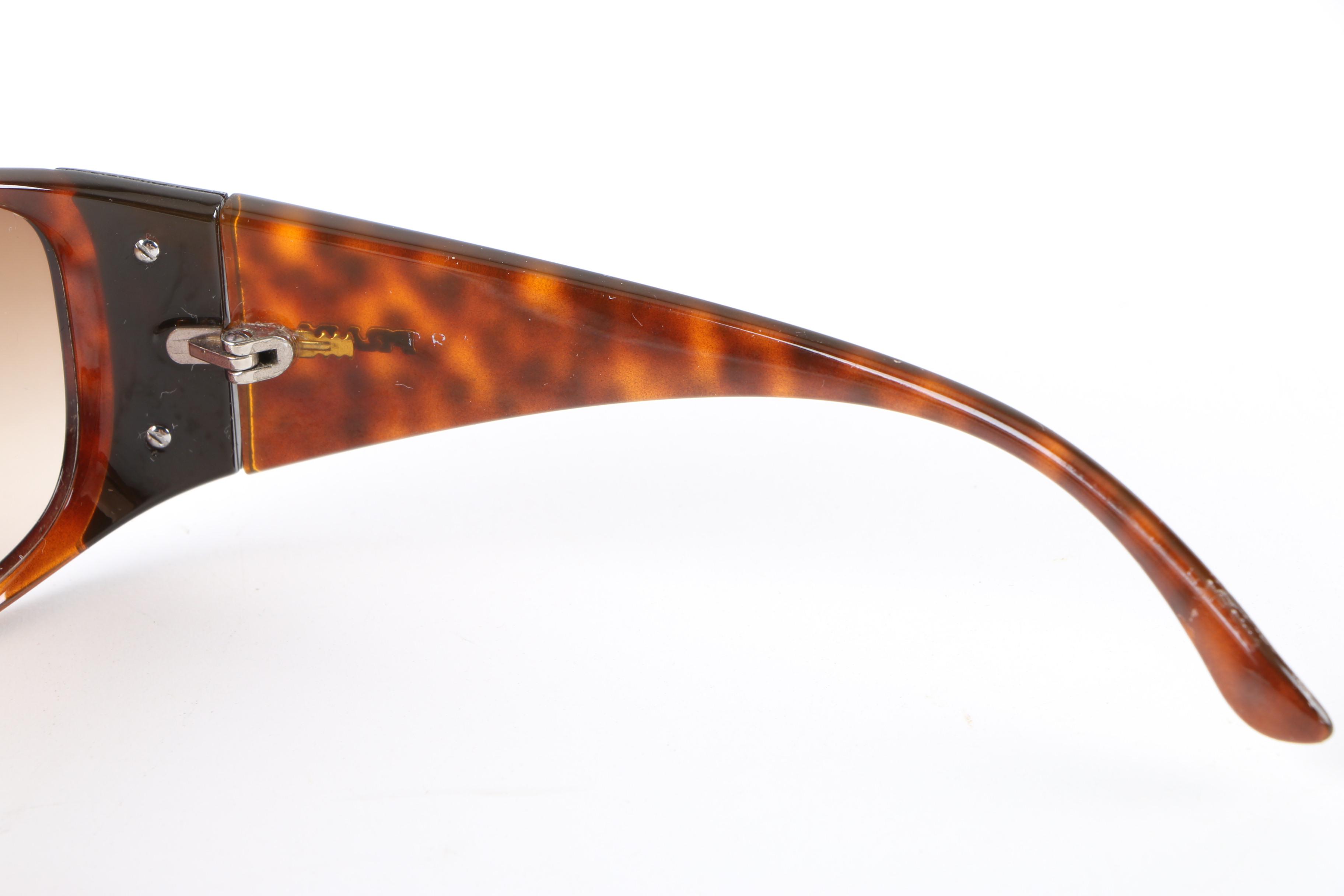 Prada Tortoiseshell Style Sunglasses with Case