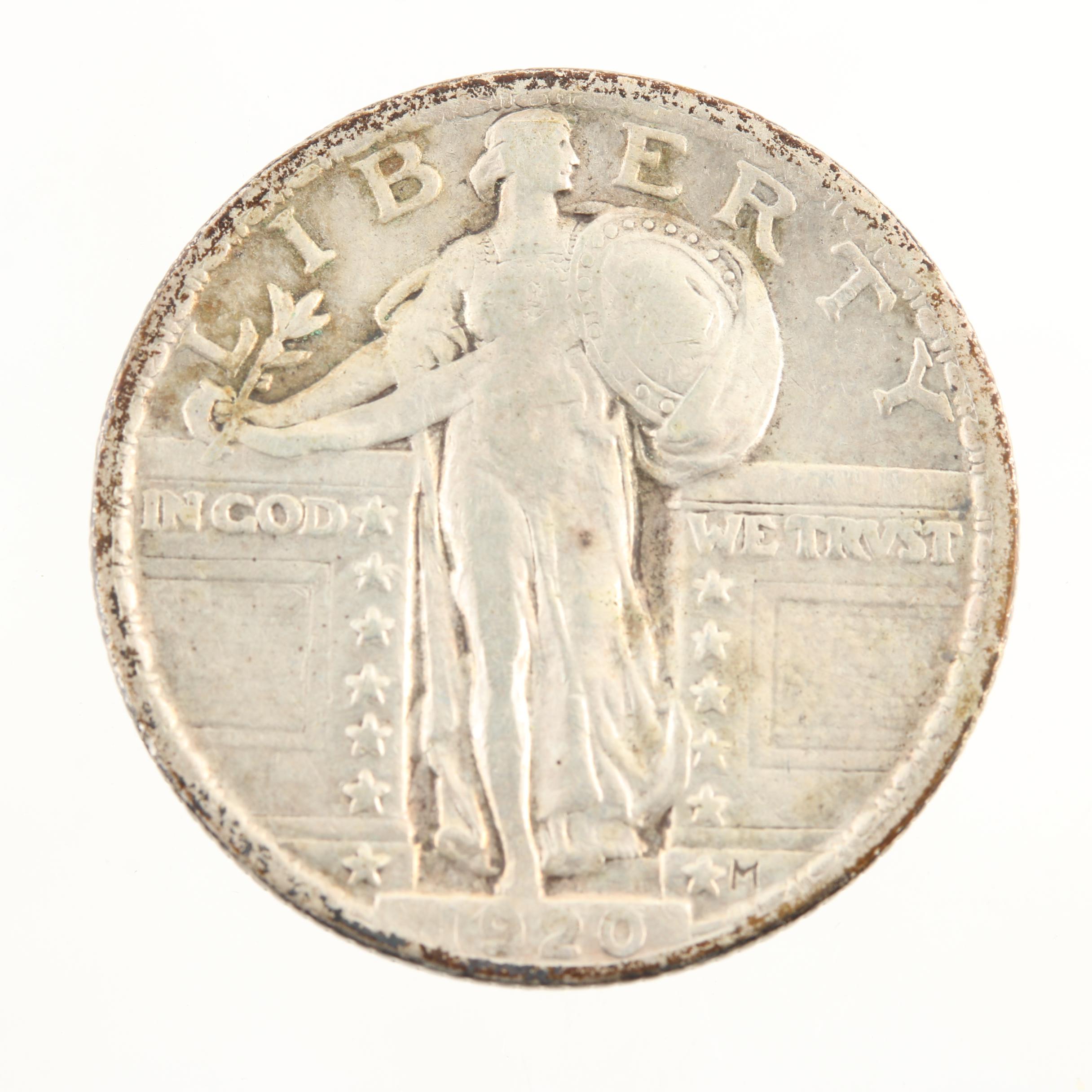 1920 Standing Liberty Silver Quarter