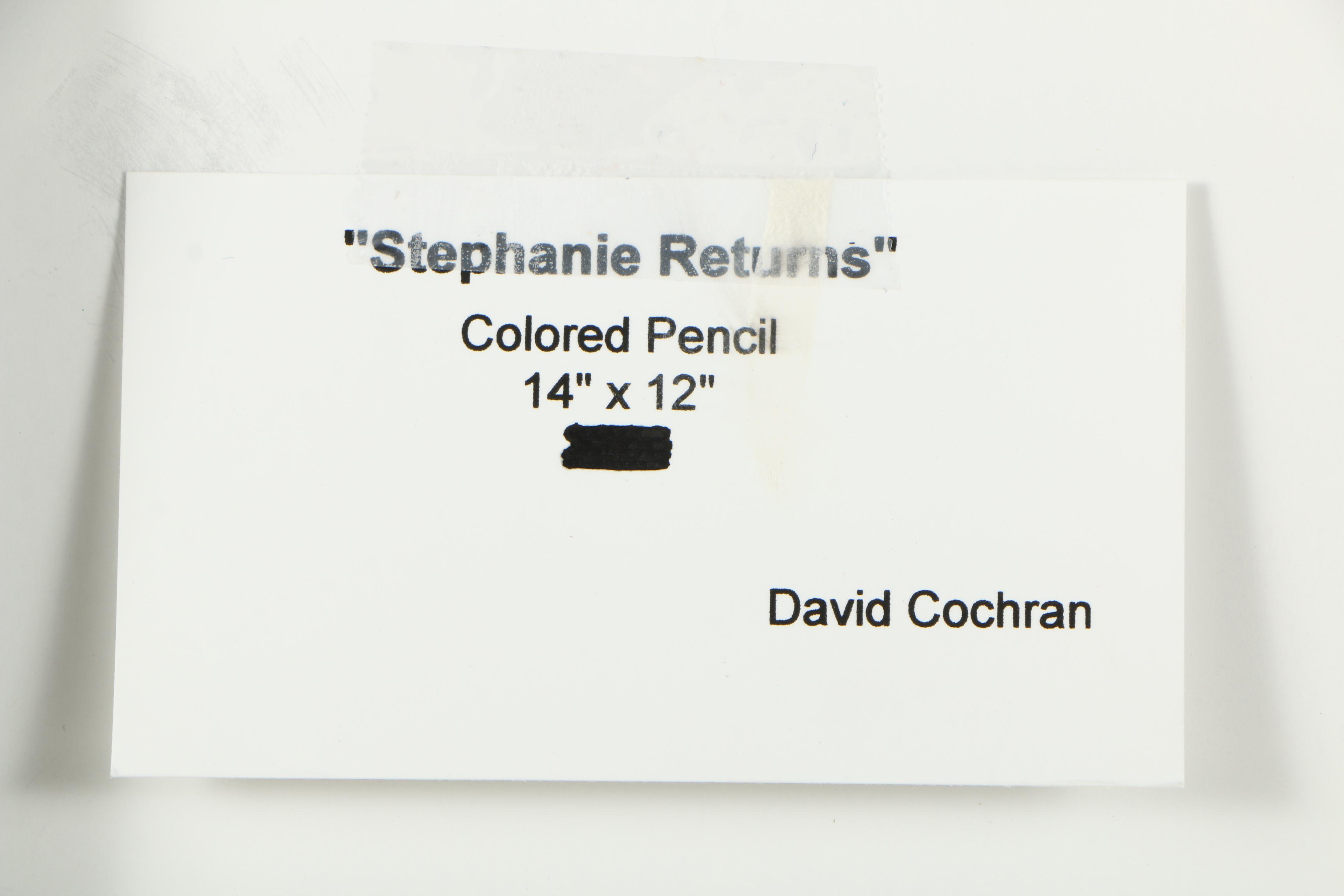 David Cochran Colored Pencil Drawings "Rudbeckia Hirta" and "Stephanie Returns"