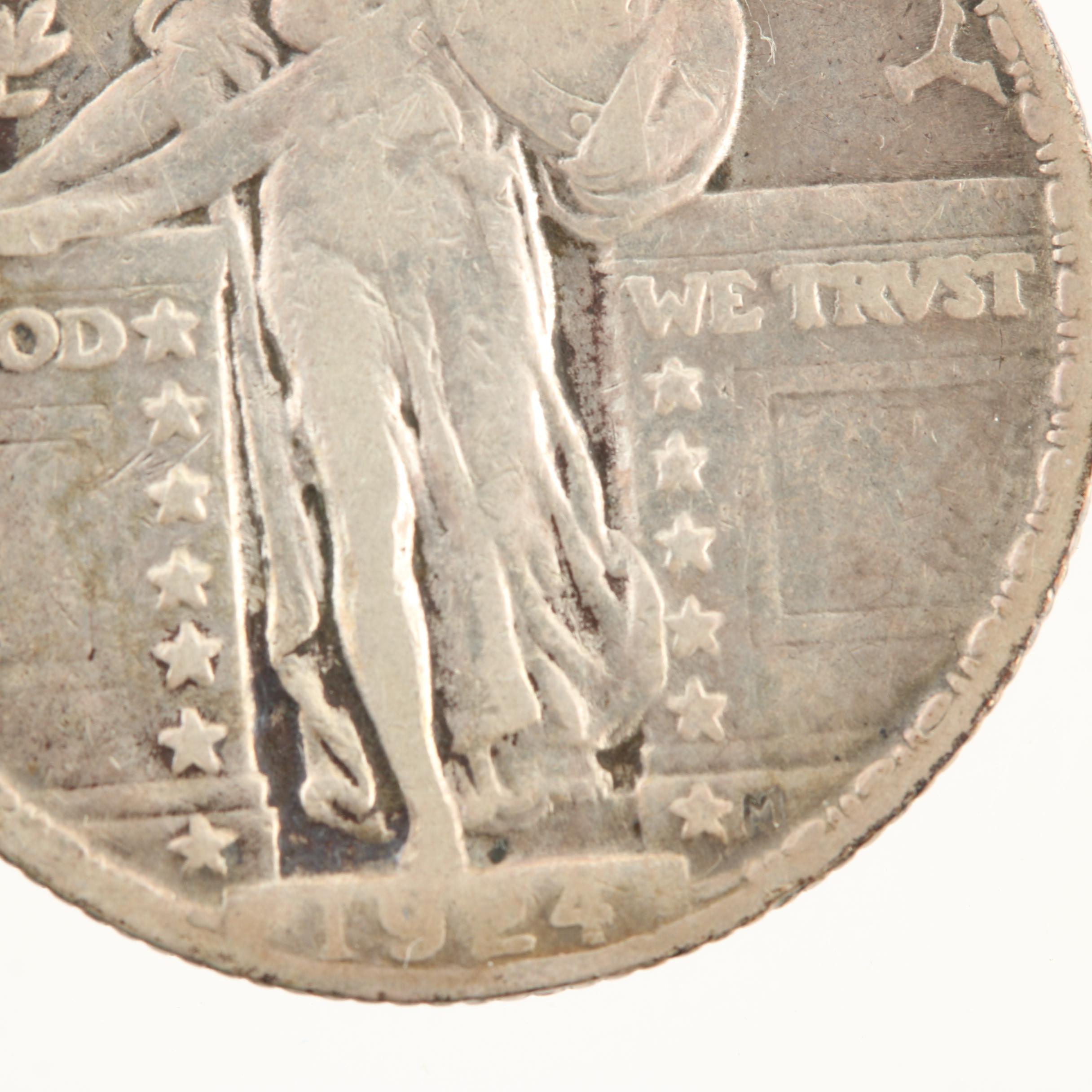 1924 Standing Liberty Silver Quarter