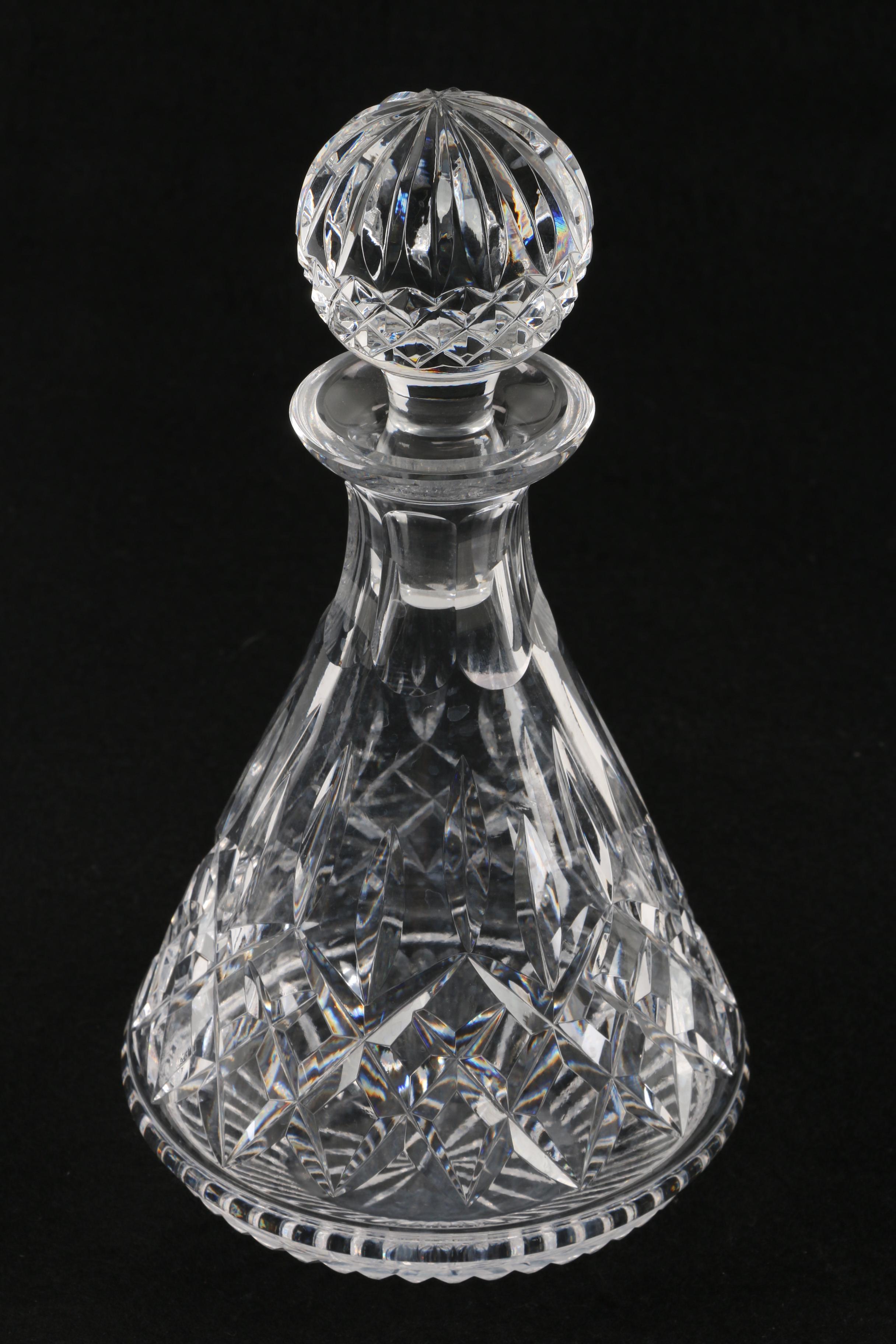 Waterford Crystal "Lismore" Decanter with Tumblers