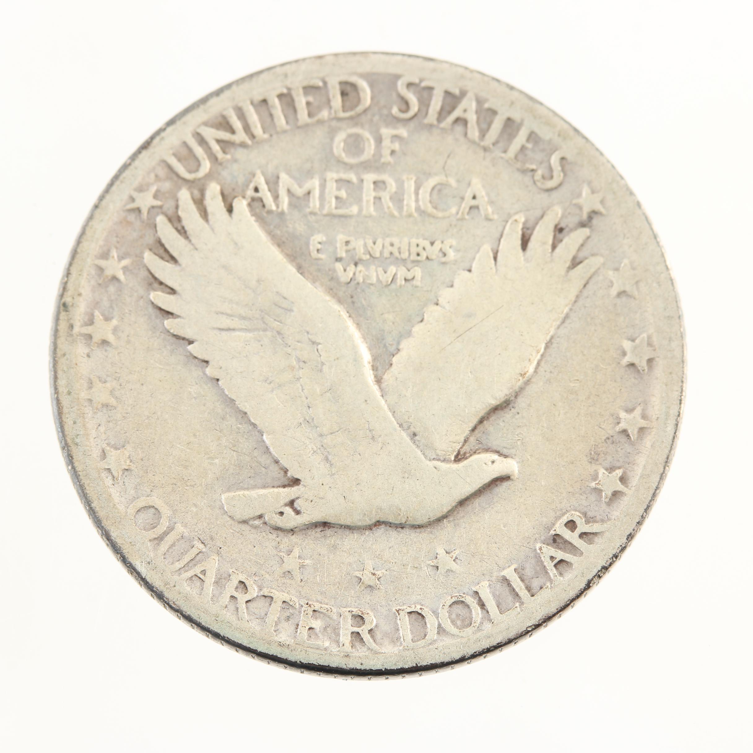 Low Mintage 1927-S Standing Liberty Silver Quarter