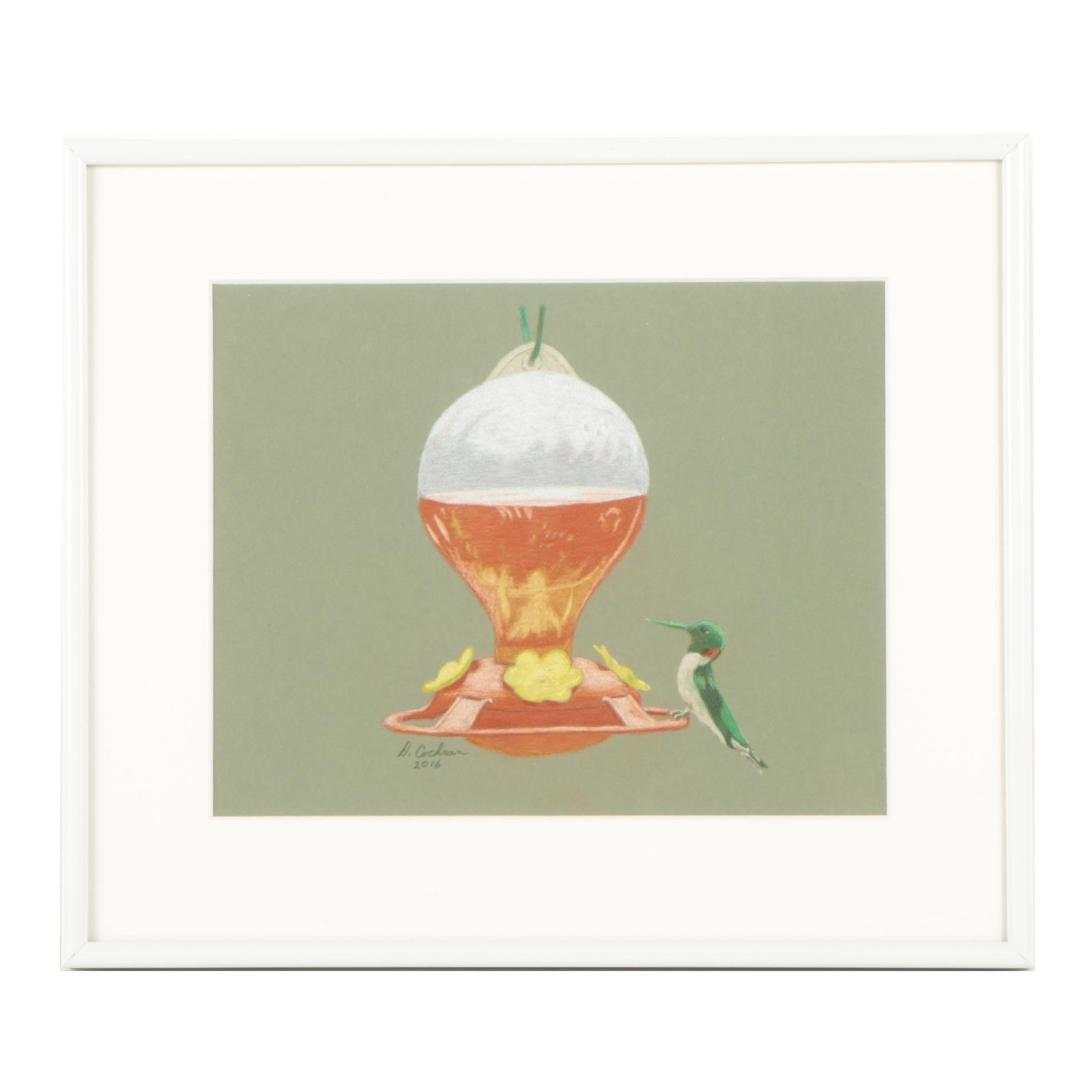 David Cochran Colored Pencil Drawing "Al Fresco"