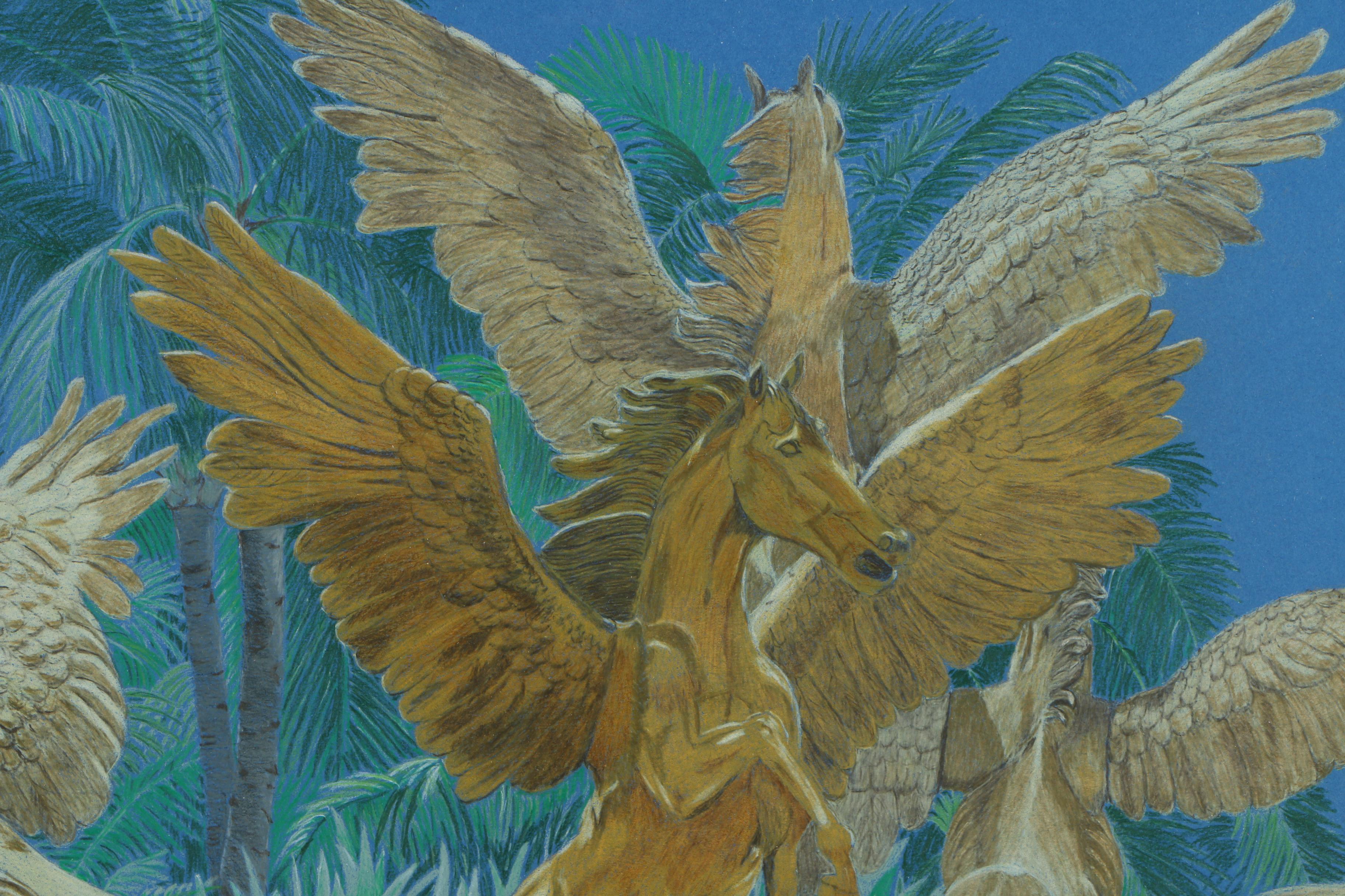 David Cochran Colored Pencil Drawing "Atlantis"