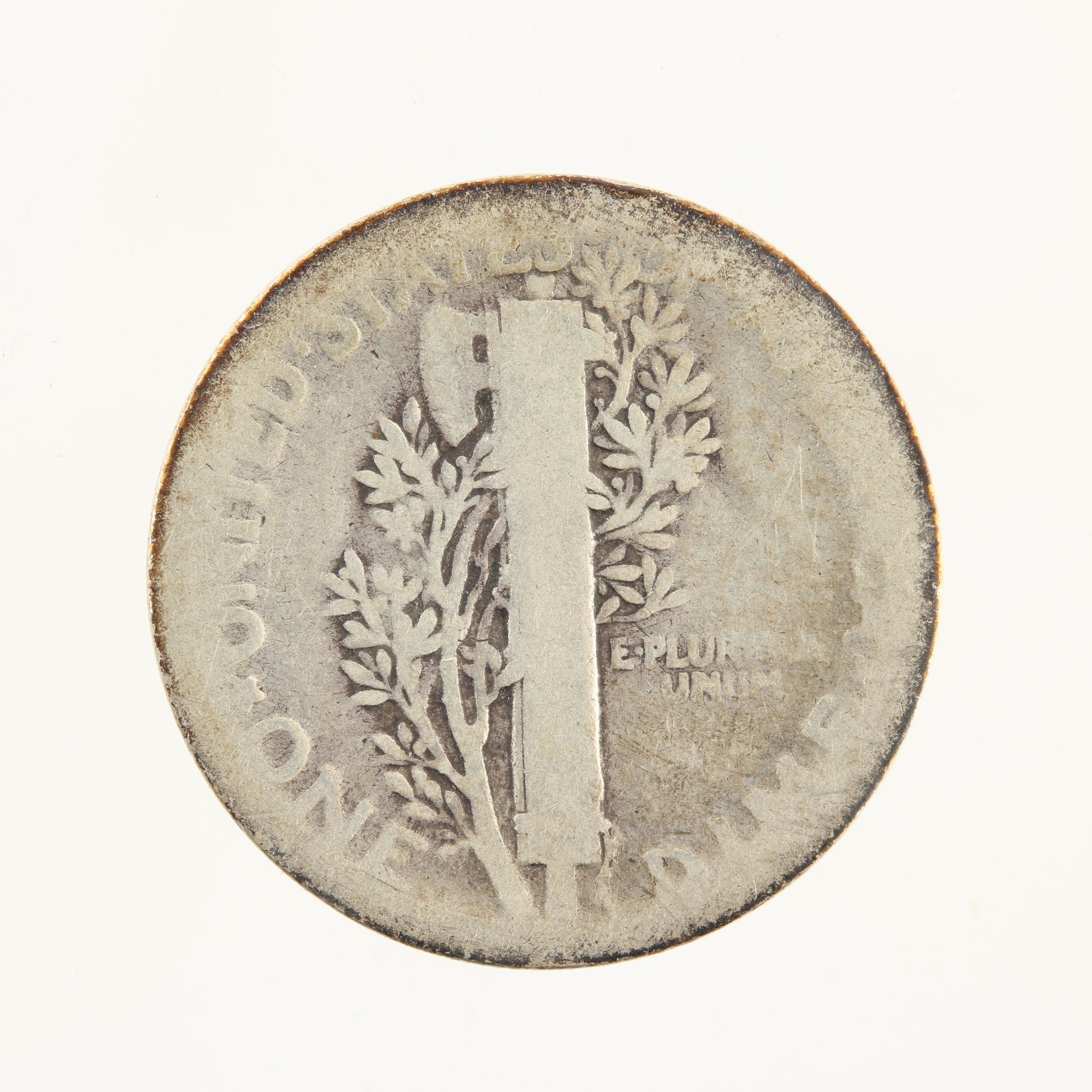 Better Date 1921 Mercury Silver Dime
