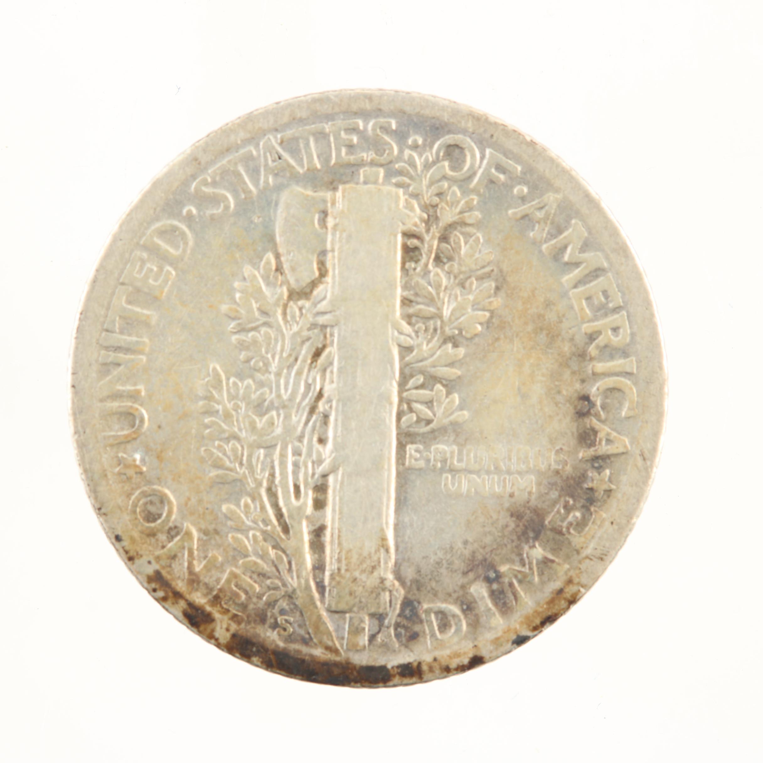 Better Date 1926-S Mercury Silver Dime