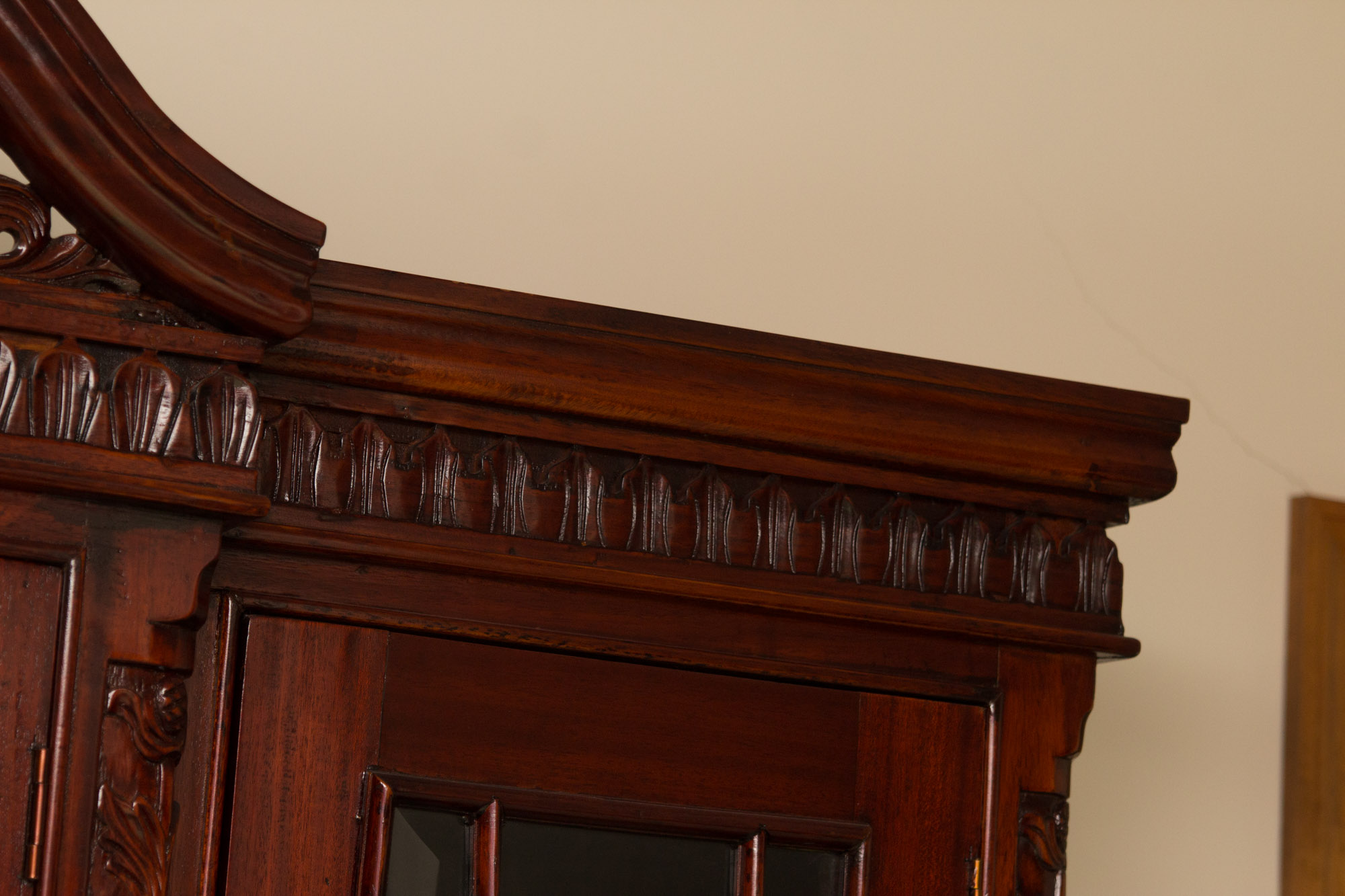 Cherry China Breakfront Cabinet