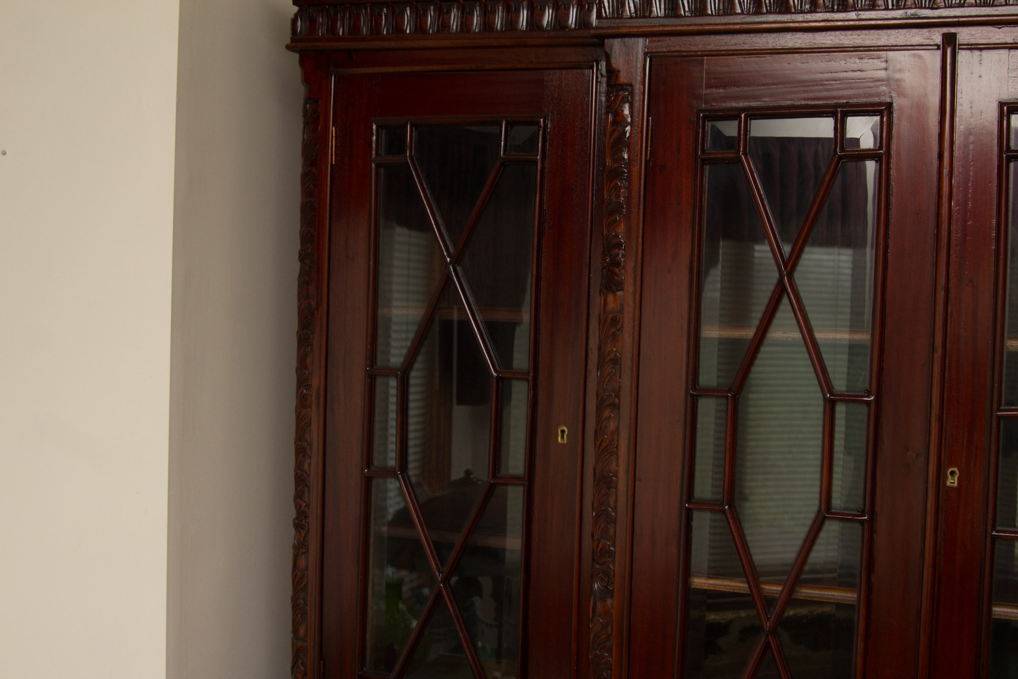 Cherry China Breakfront Cabinet