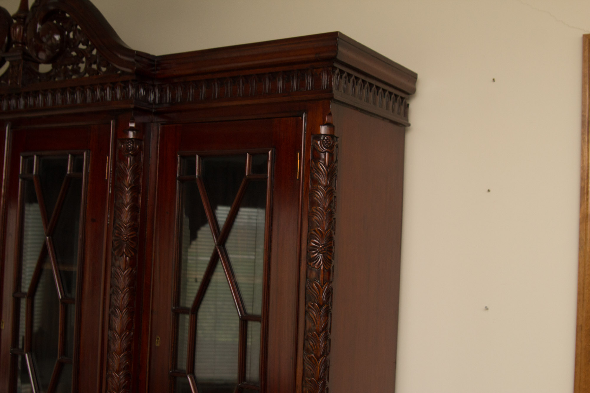 Cherry China Breakfront Cabinet