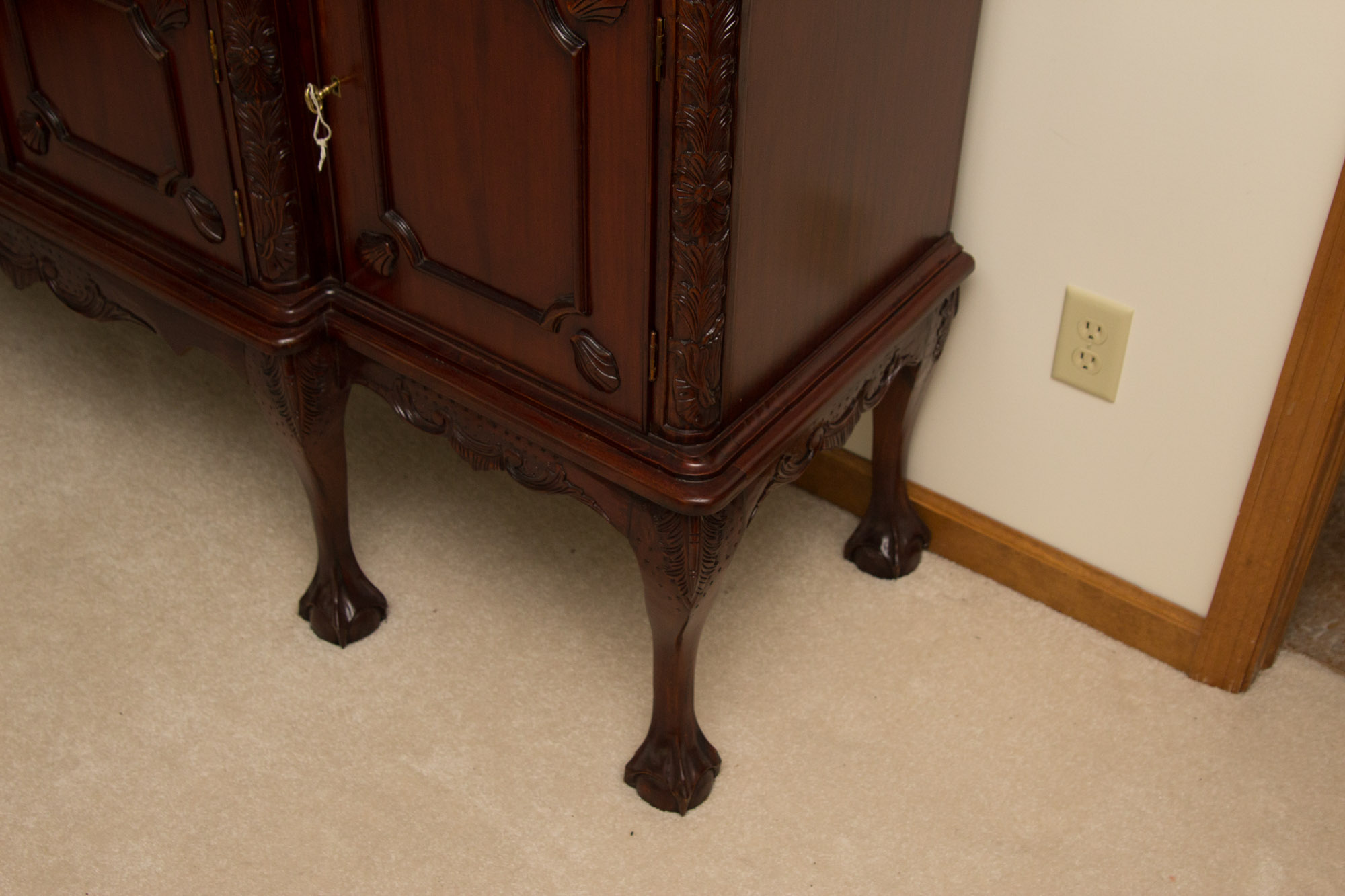 Cherry China Breakfront Cabinet