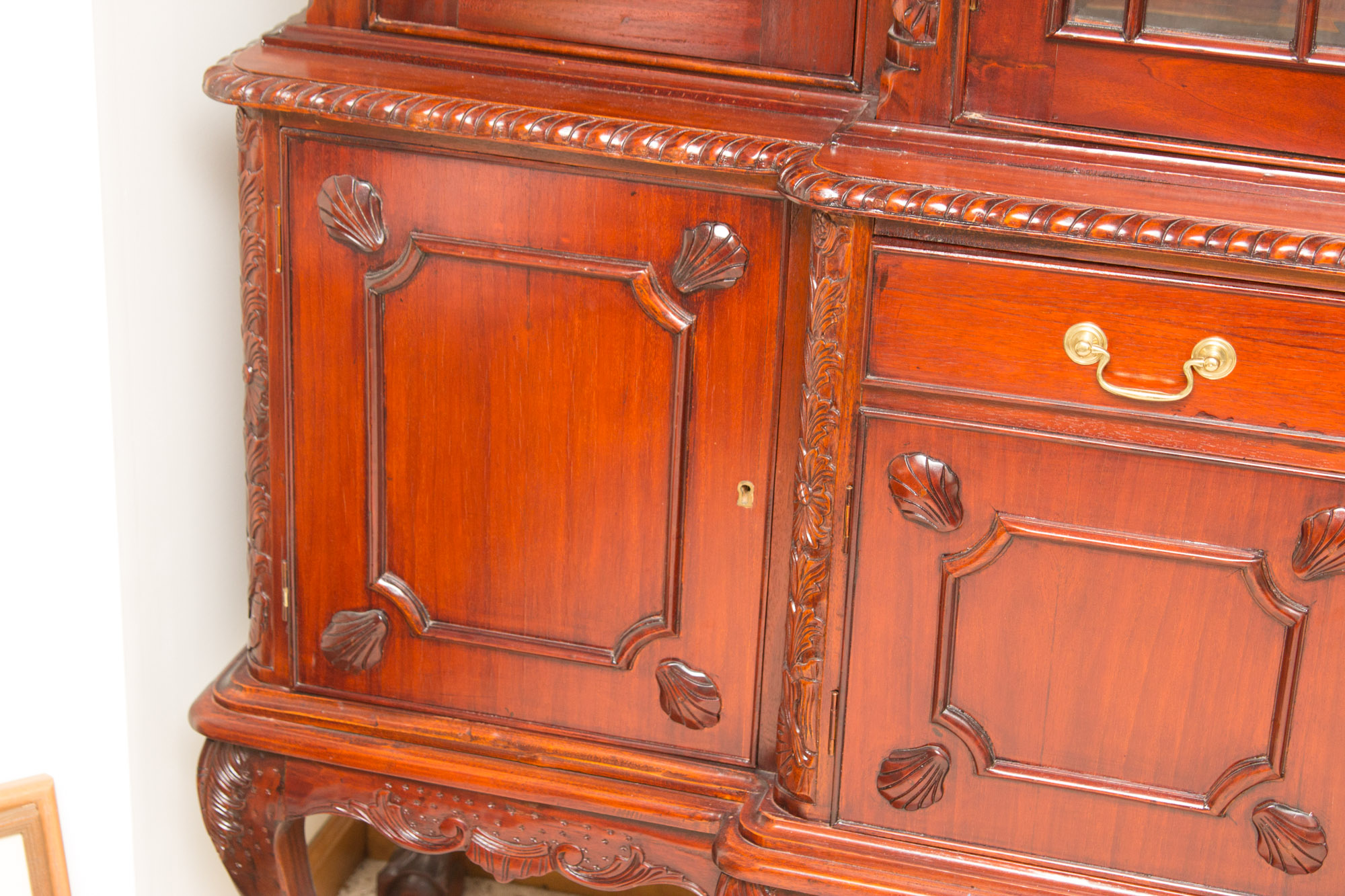 Cherry China Breakfront Cabinet