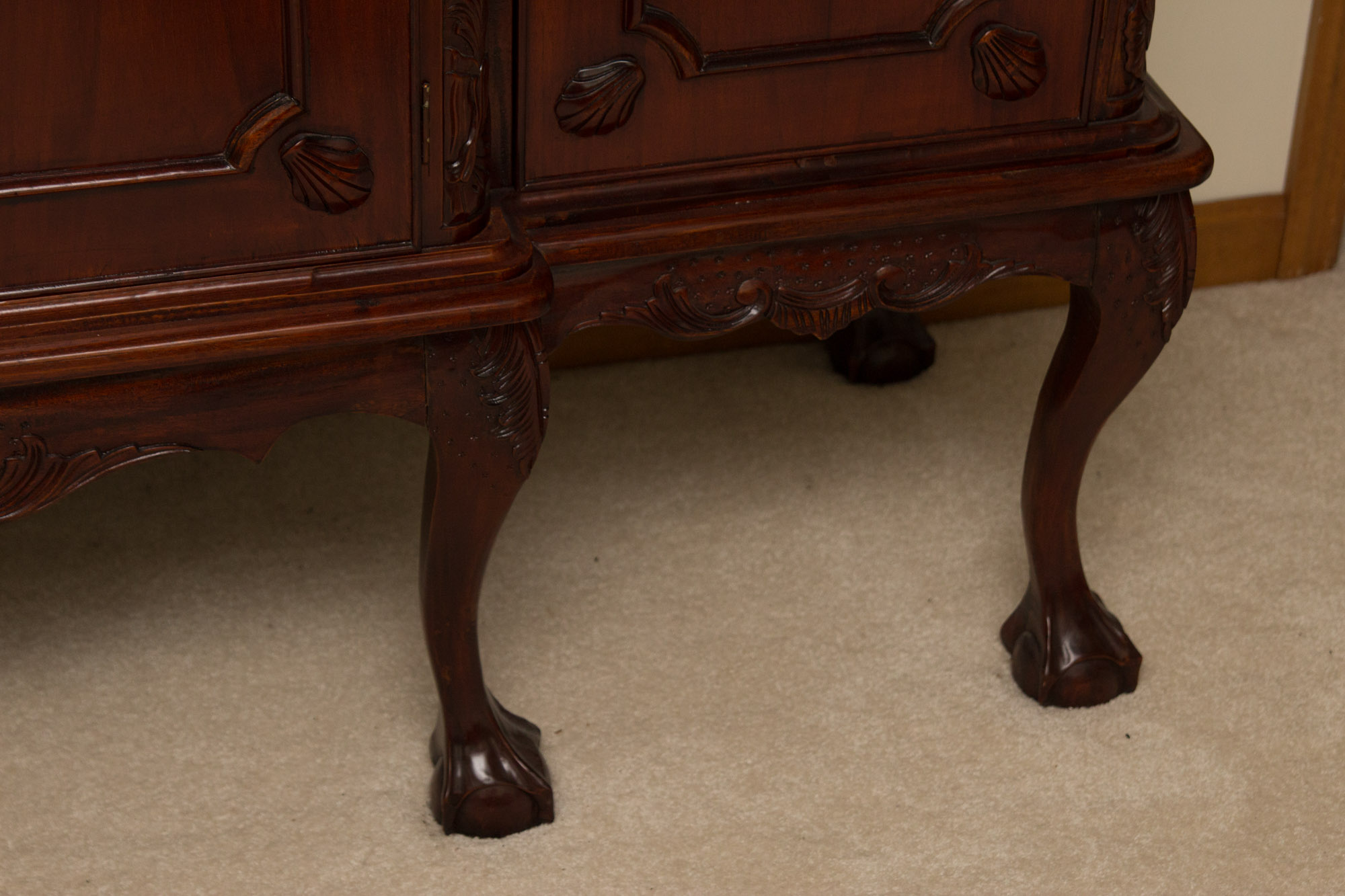 Cherry China Breakfront Cabinet