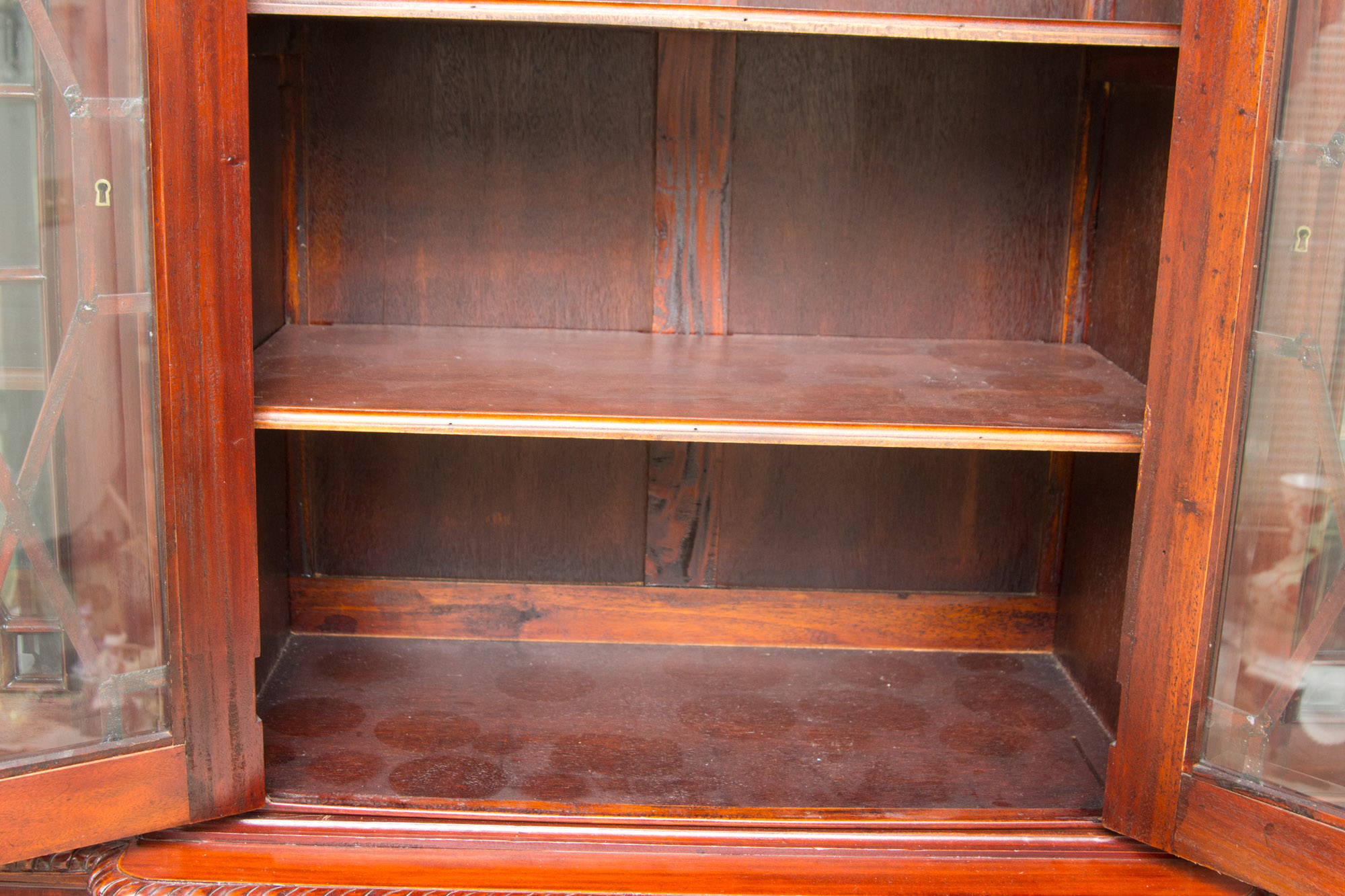 Cherry China Breakfront Cabinet