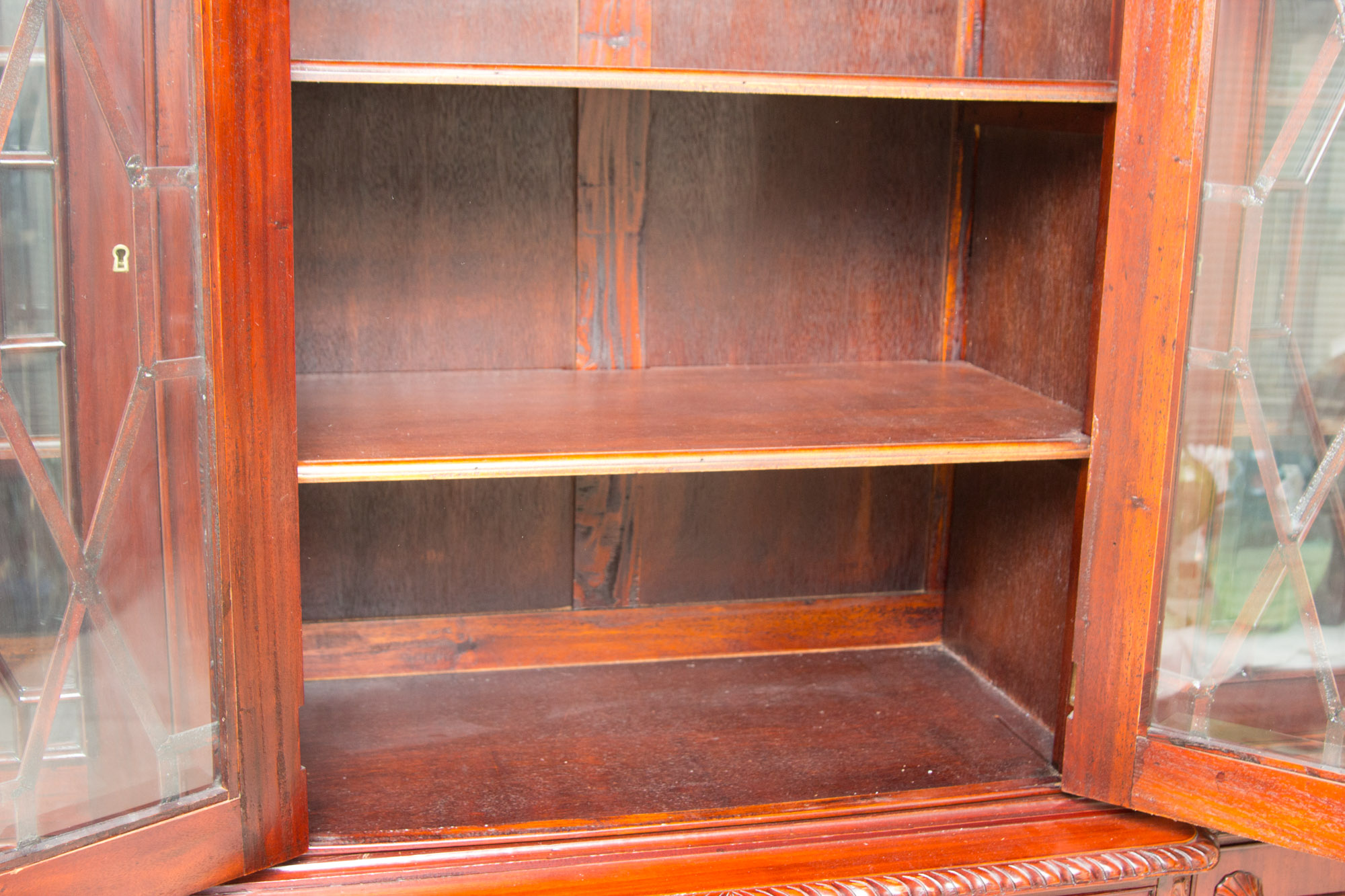 Cherry China Breakfront Cabinet