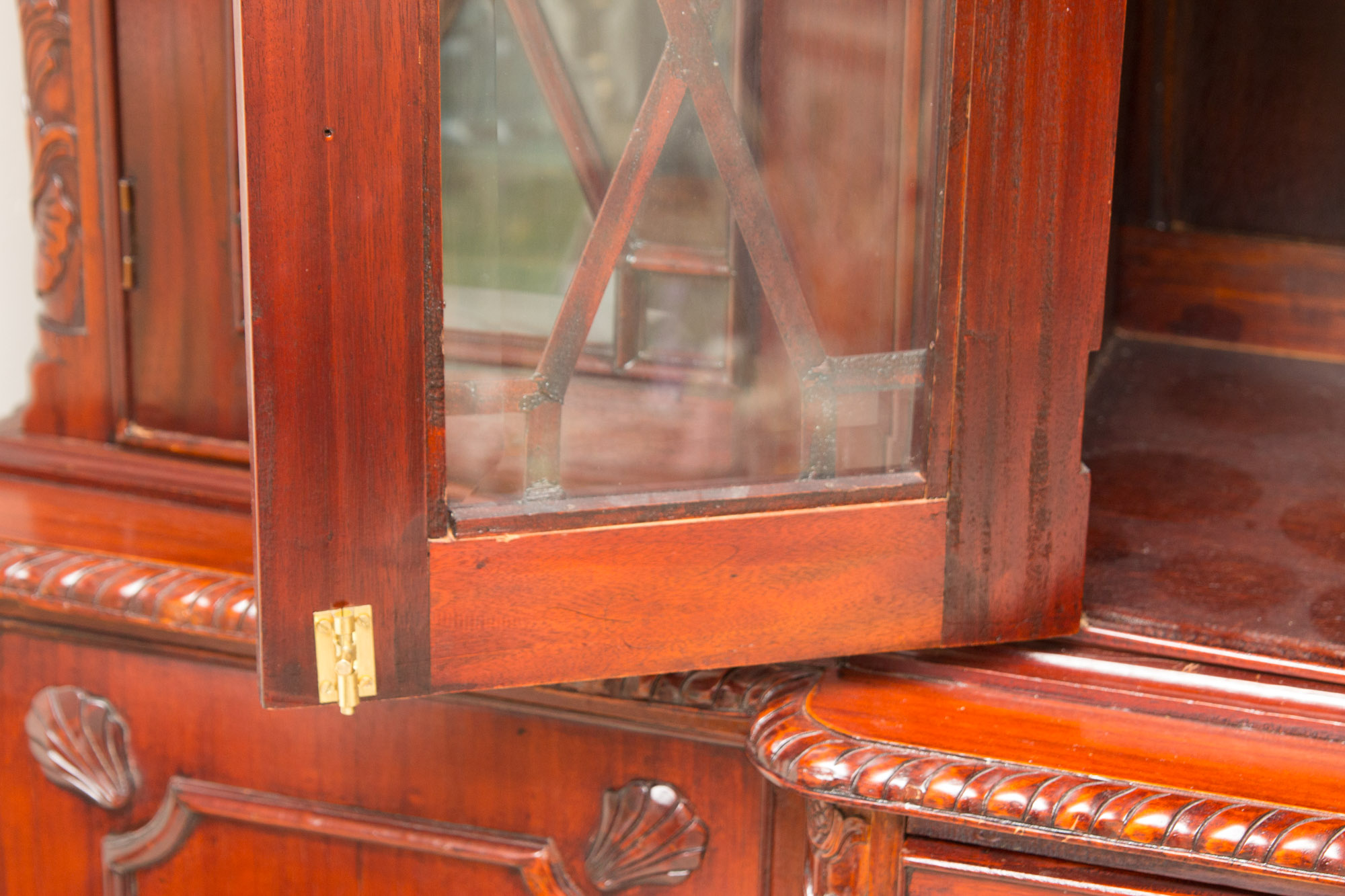 Cherry China Breakfront Cabinet