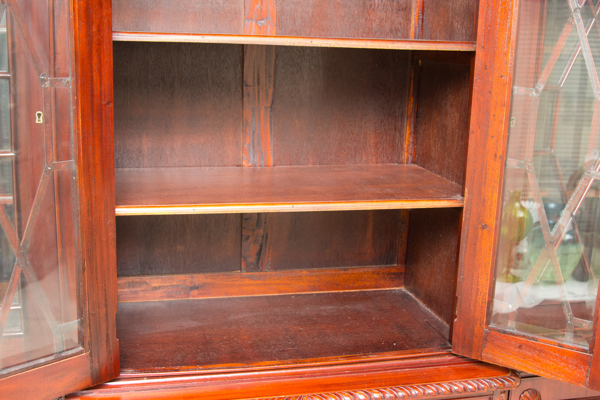 Cherry China Breakfront Cabinet