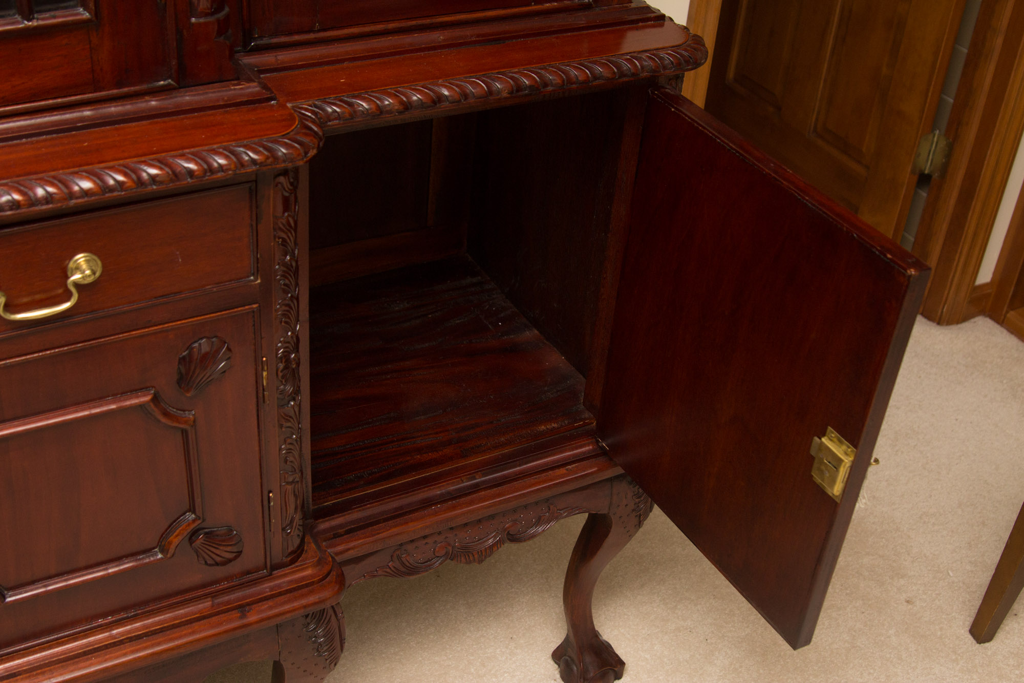 Cherry China Breakfront Cabinet