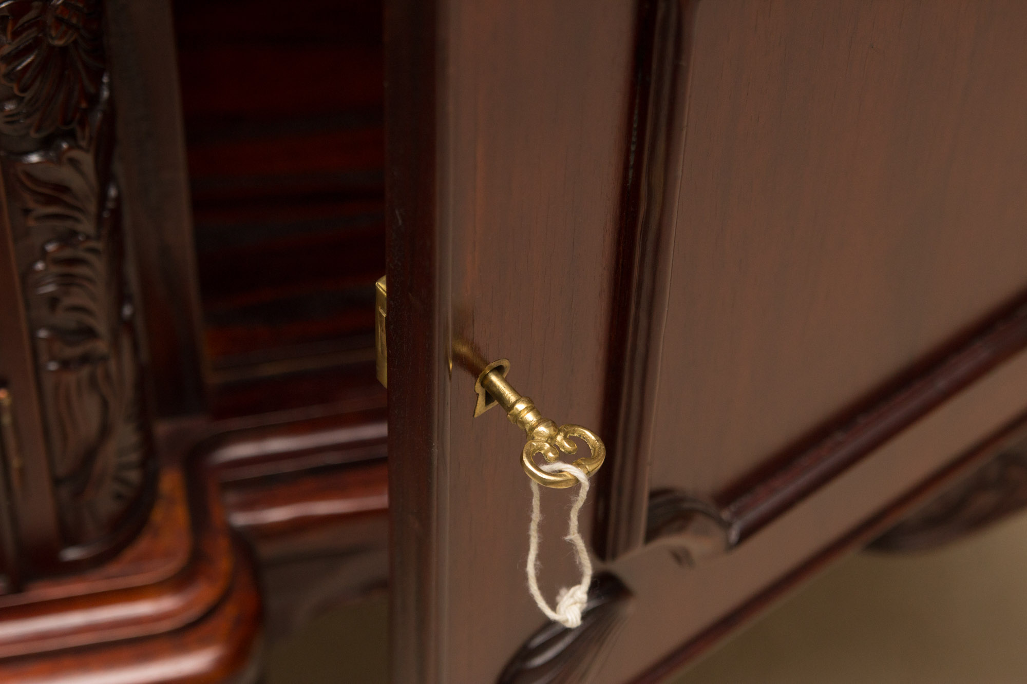 Cherry China Breakfront Cabinet