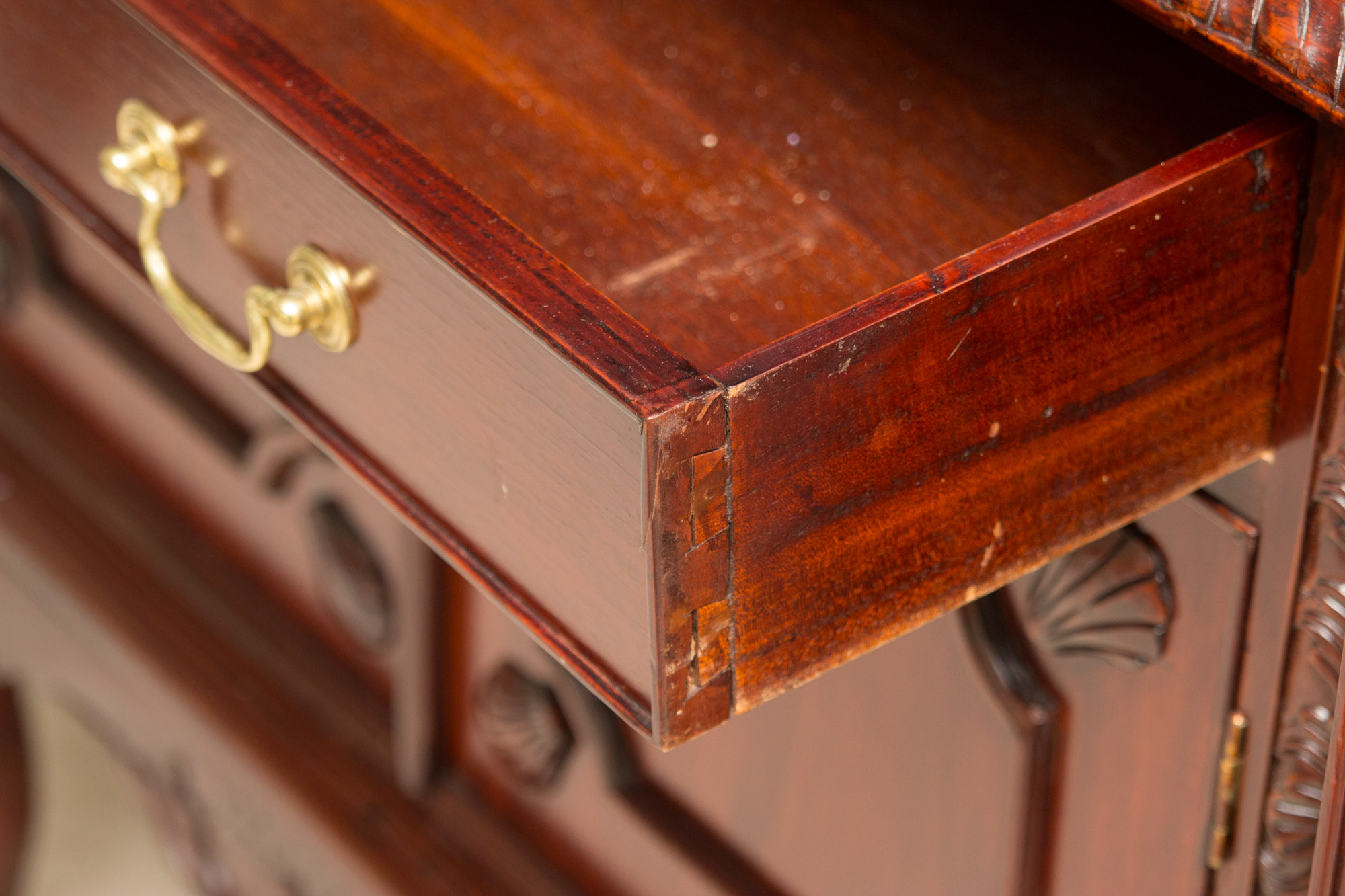 Cherry China Breakfront Cabinet