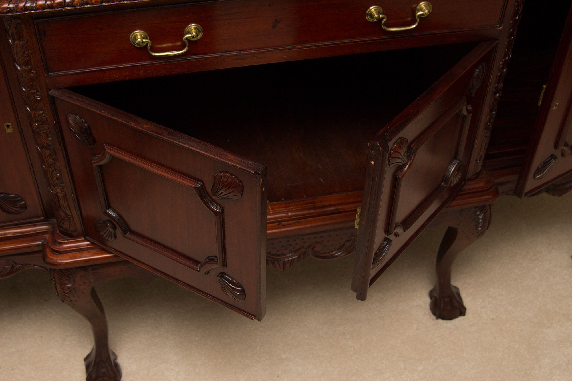 Cherry China Breakfront Cabinet