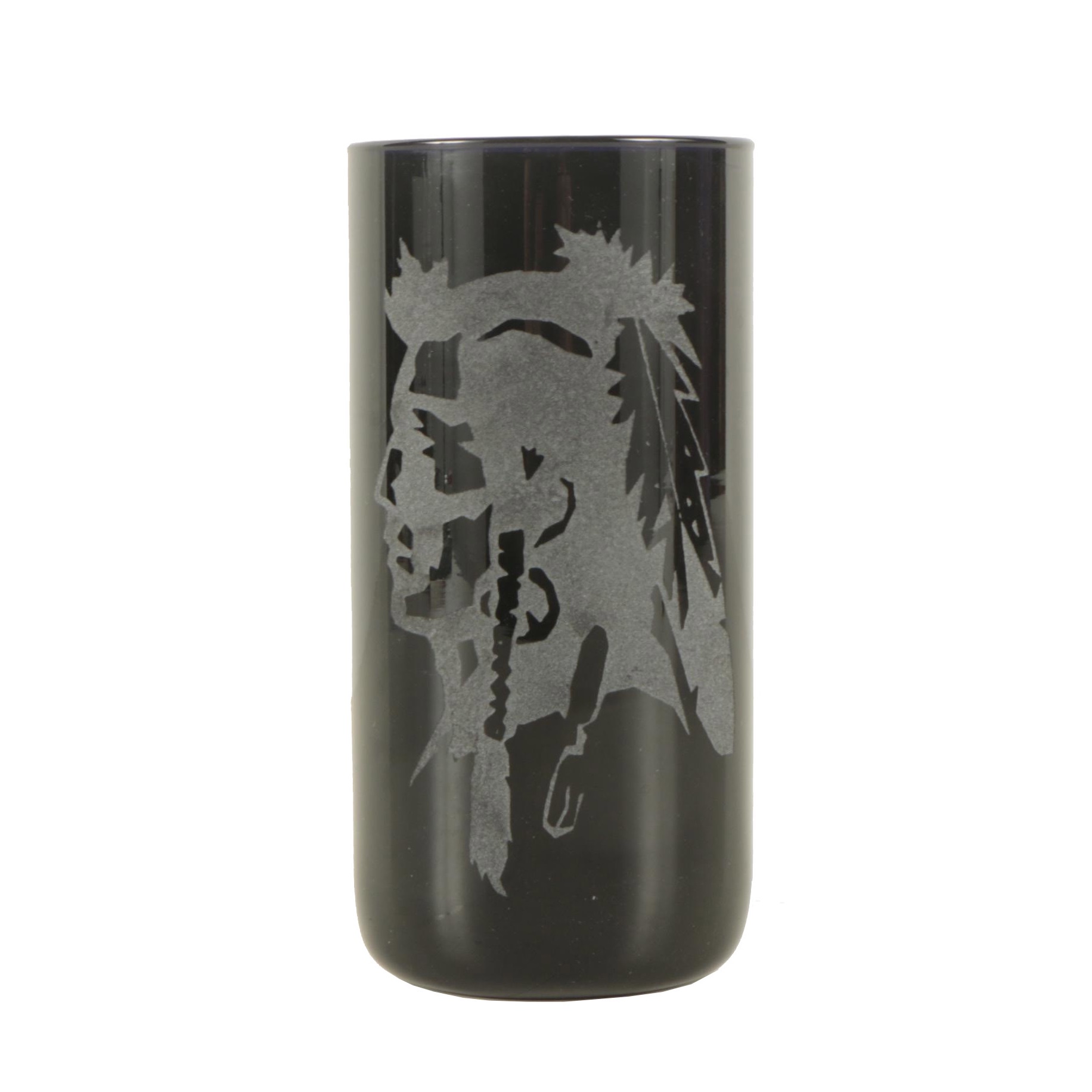 Daniel Martinez Late 20th Century Engraved Glass Vessel