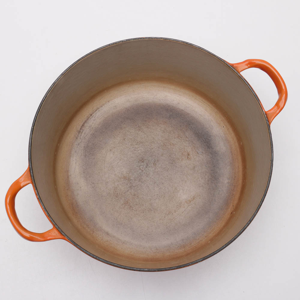 Le Creuset Enameled Cast Iron Dutch Oven and "Le Creuset Cookbook"