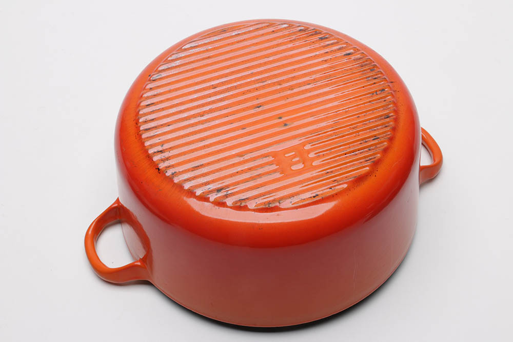 Le Creuset Enameled Cast Iron Dutch Oven and "Le Creuset Cookbook"