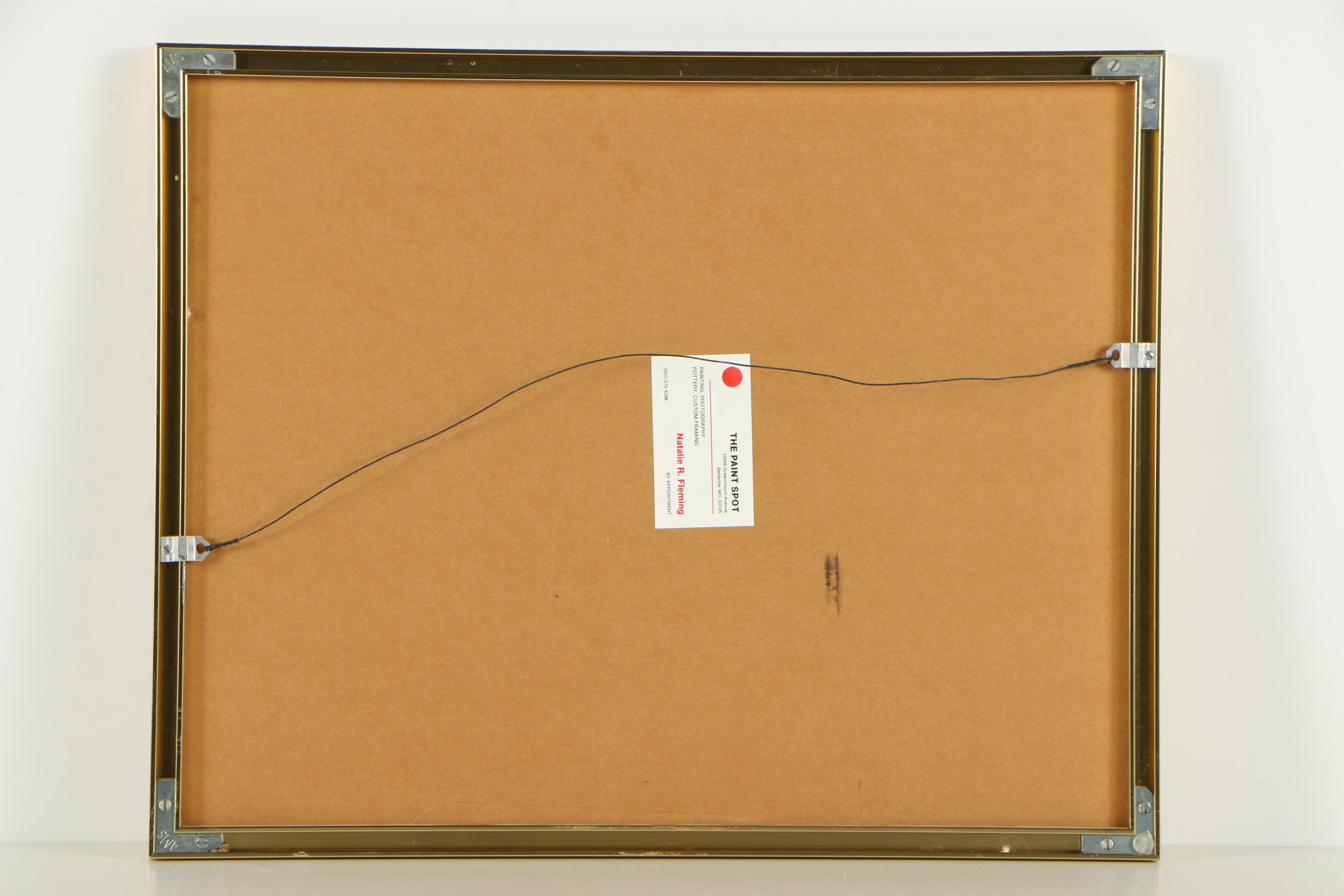 Natalie R. Fleming Watercolor Painting of Roses