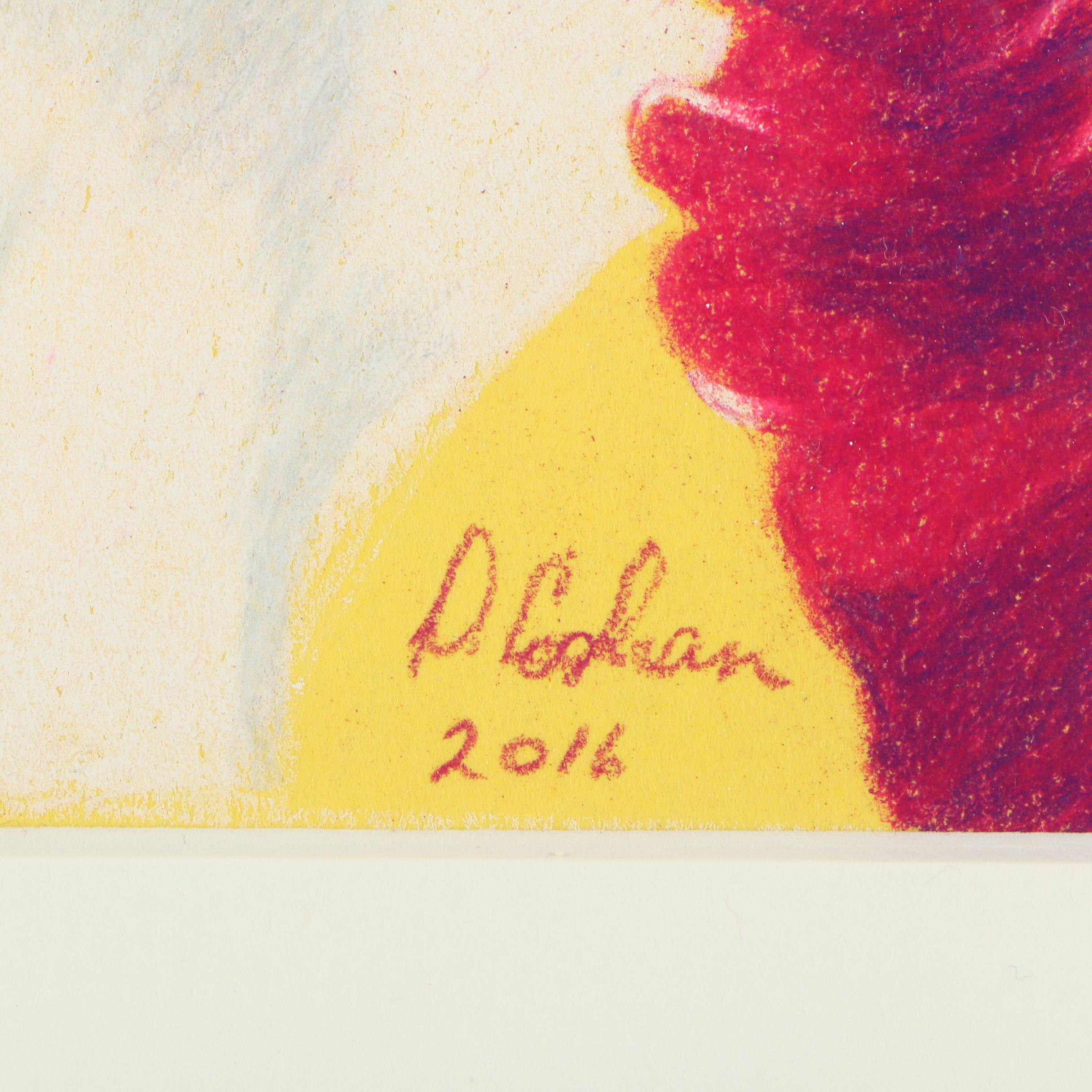 Pair of David Cochran Colored Pencil Drawings