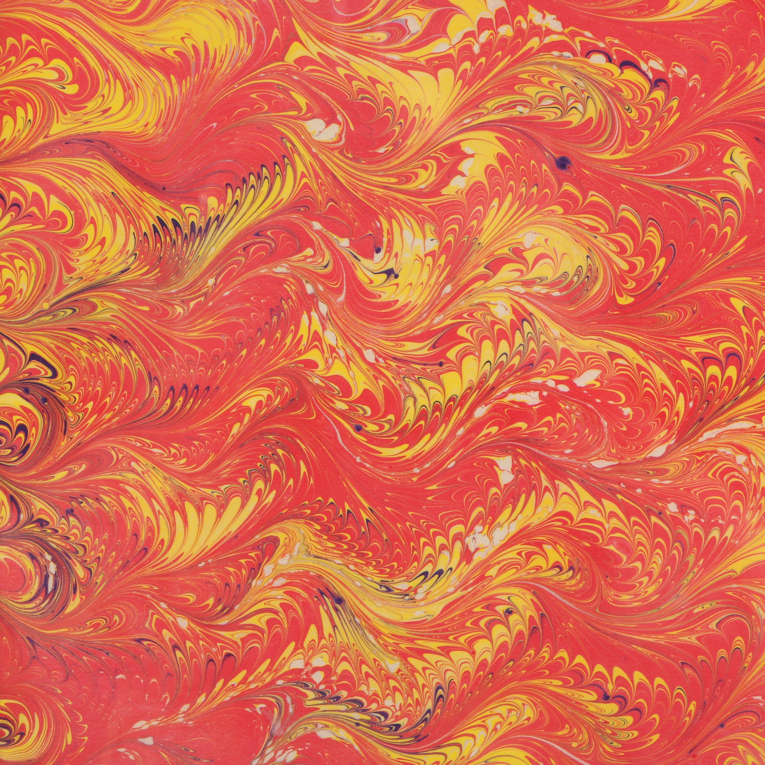 Framed Marbled Silk Scarves