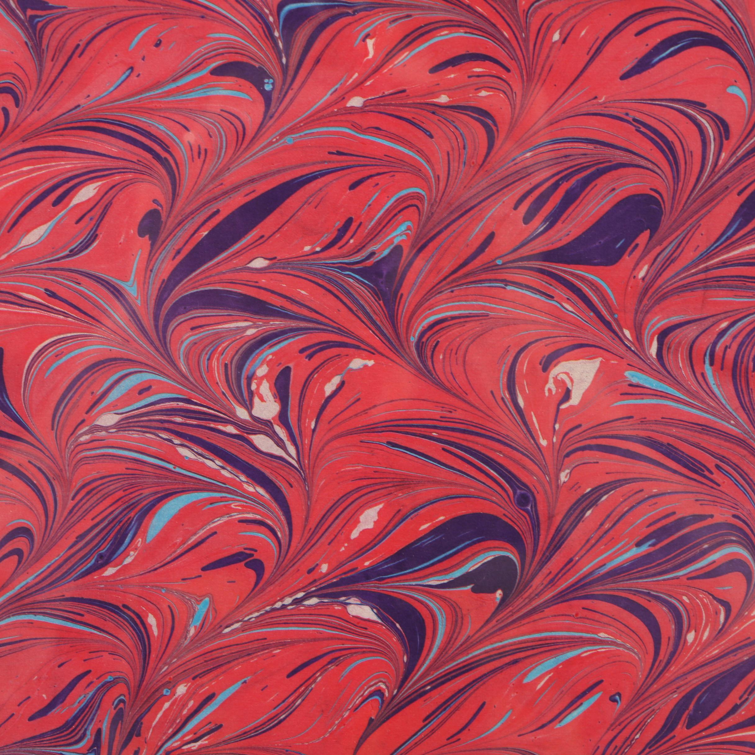 Framed Marbled Silk Scarves