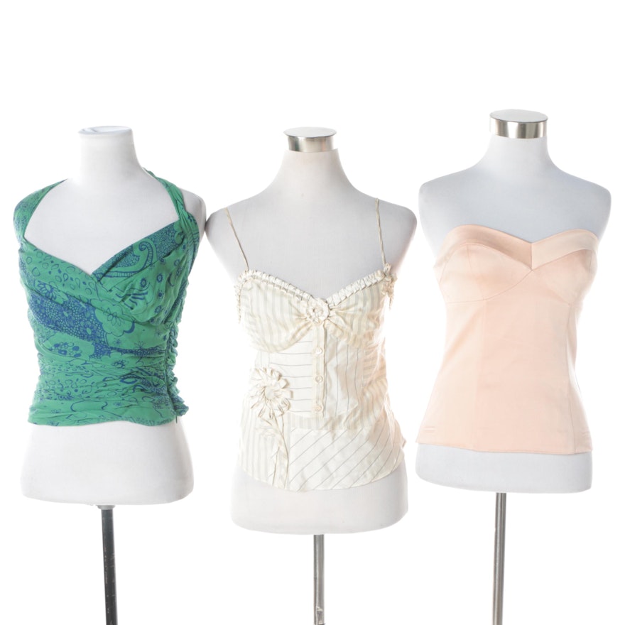 Women's Silk Tank and Halter Tops Including Missoni and Moschino Cheap and Chic