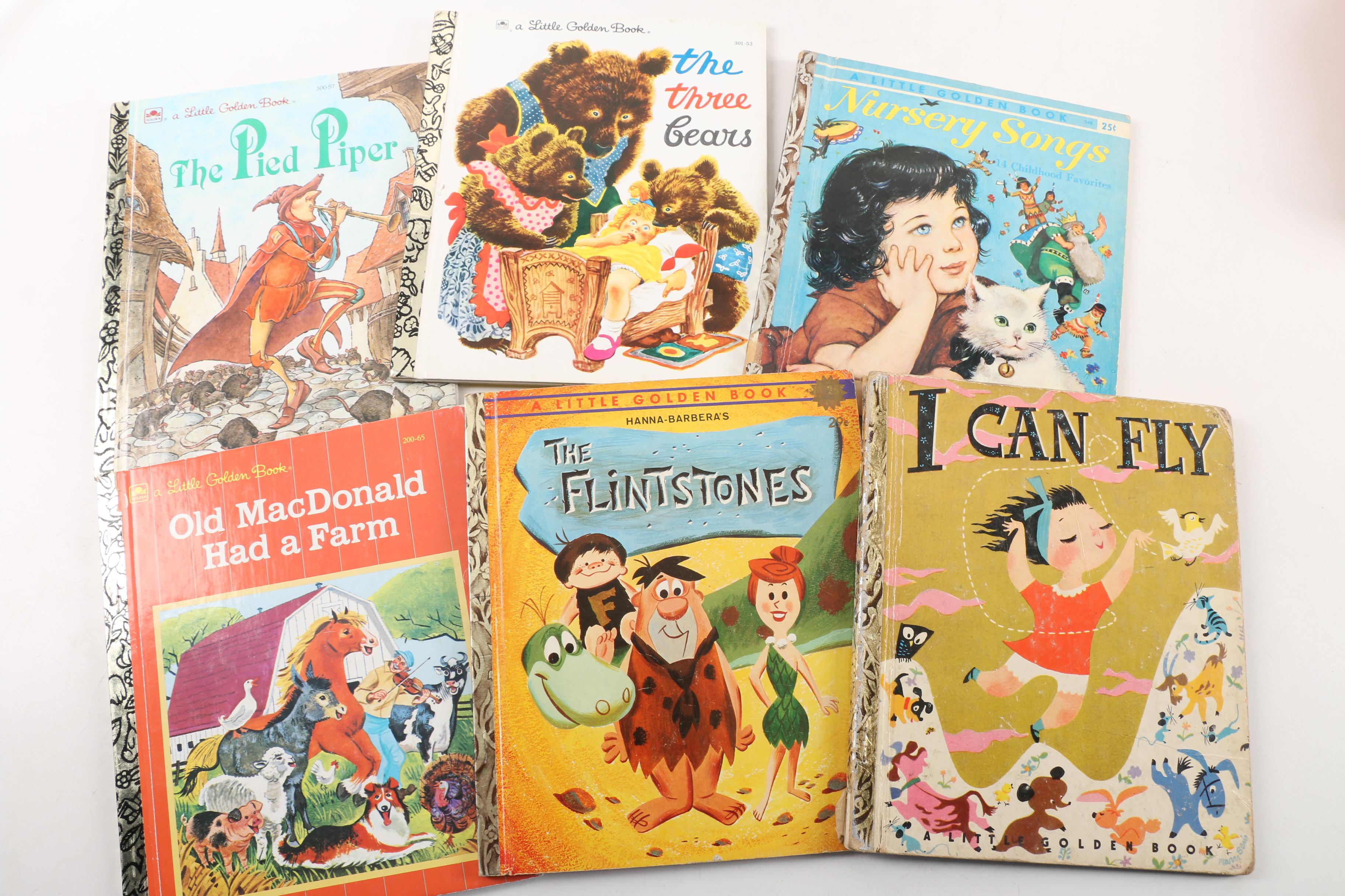 Vintage Little Golden Books Including Disney and Warner Bros.