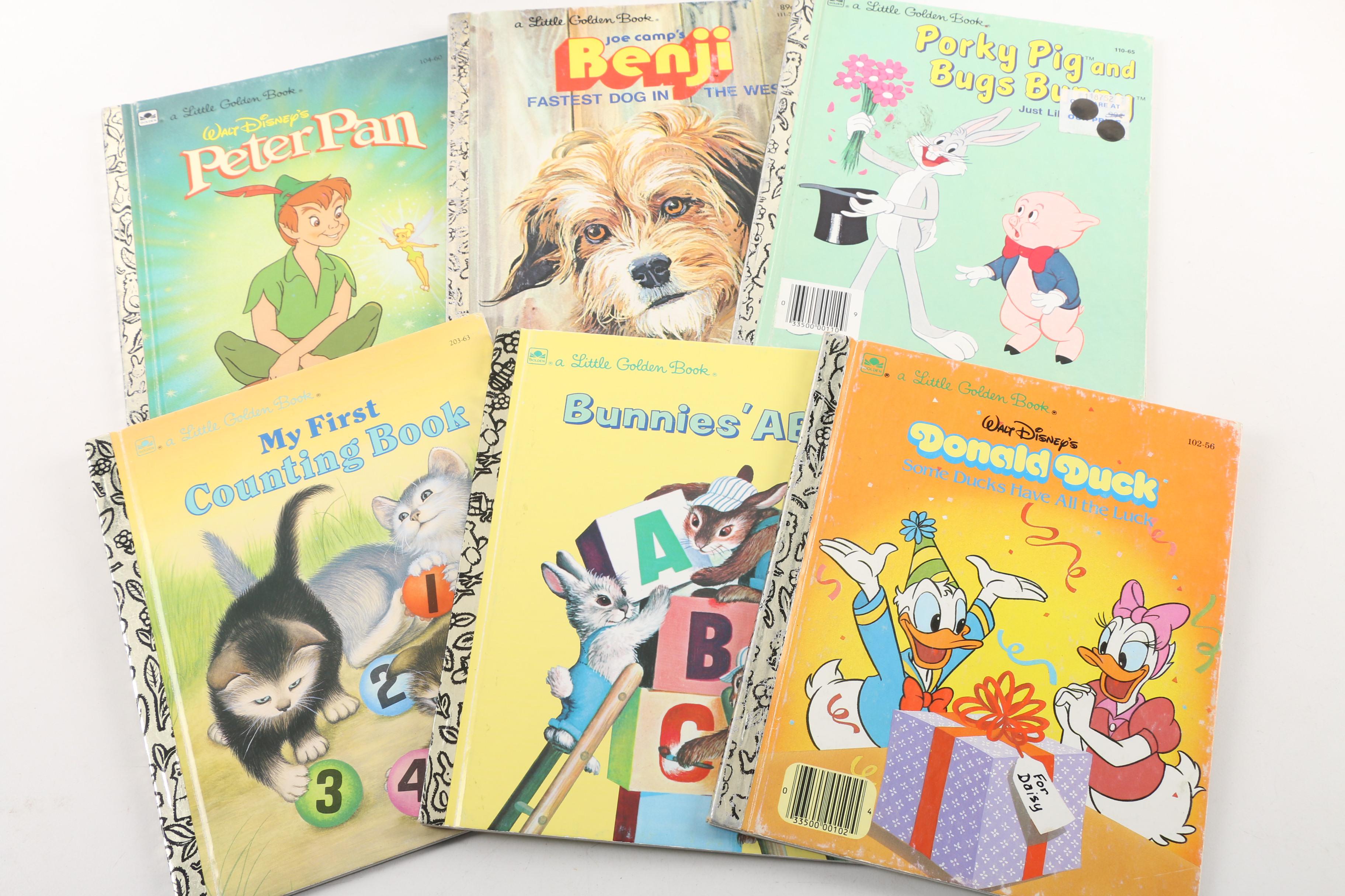 Vintage Little Golden Books Including Disney and Warner Bros.