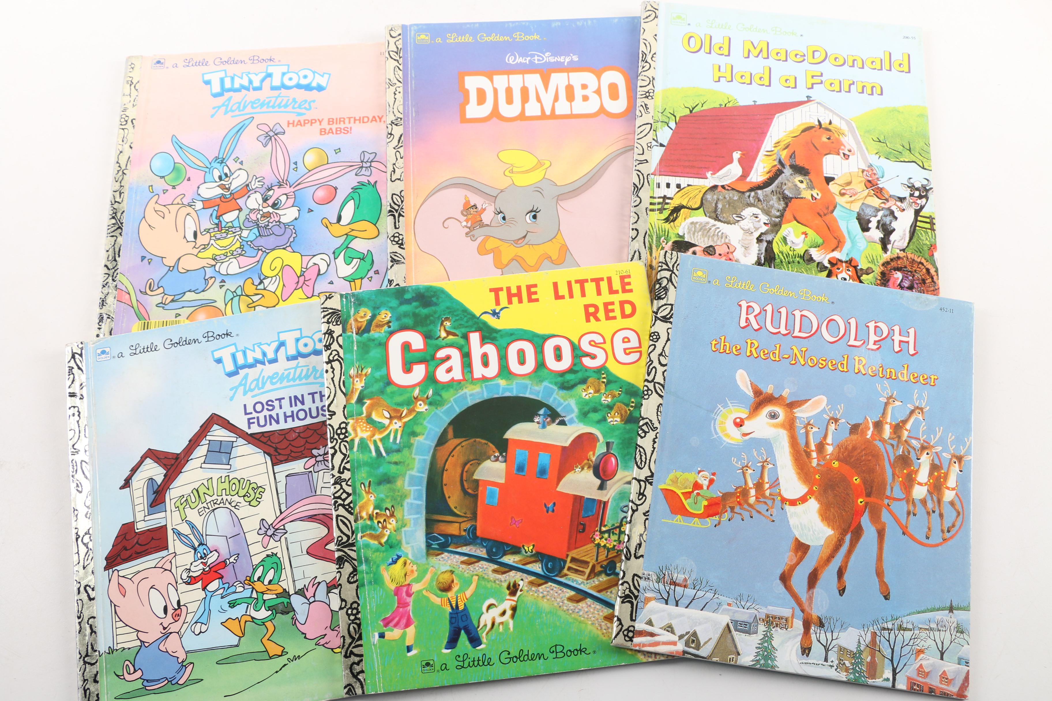 Vintage Little Golden Books Including Disney and Warner Bros.