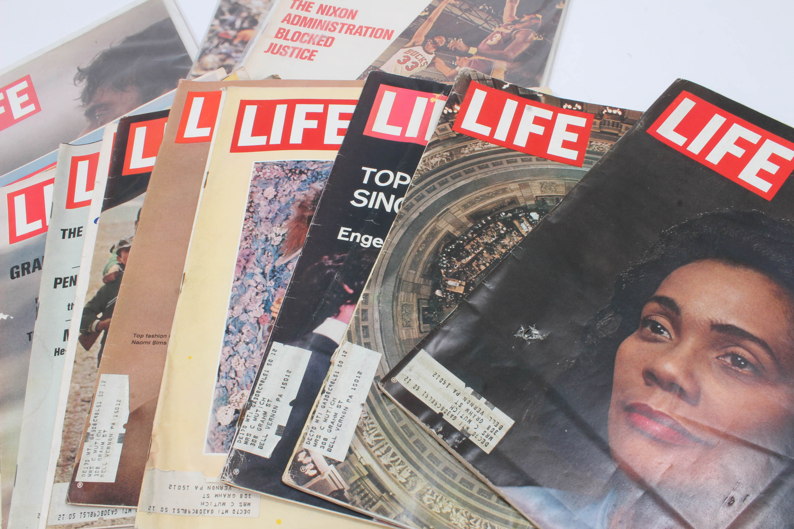 Vintage "Life" Magazines 1969-1972