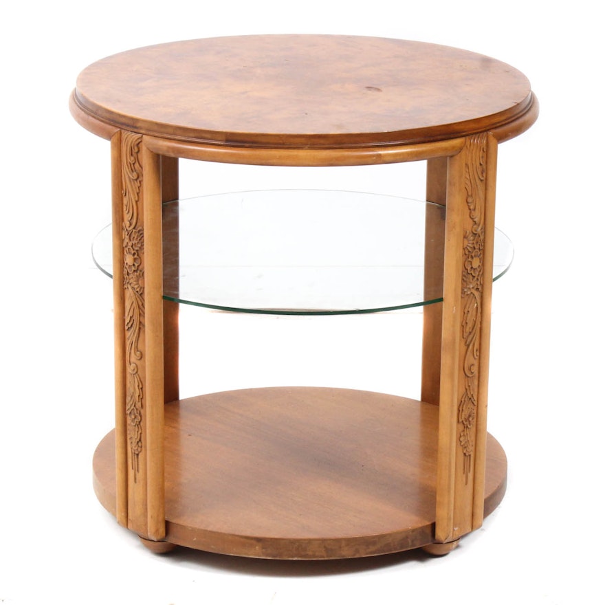 Tiger Maple Side Table by True Grand Rapids