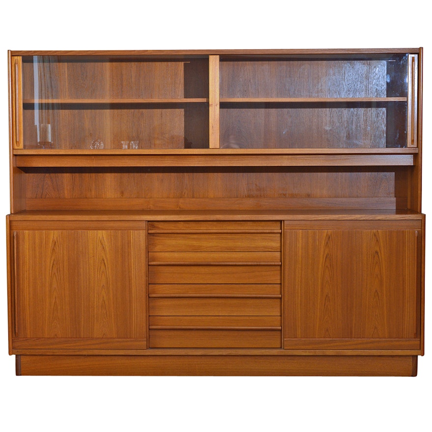 Danish Modern Teak Buffet with Hutch